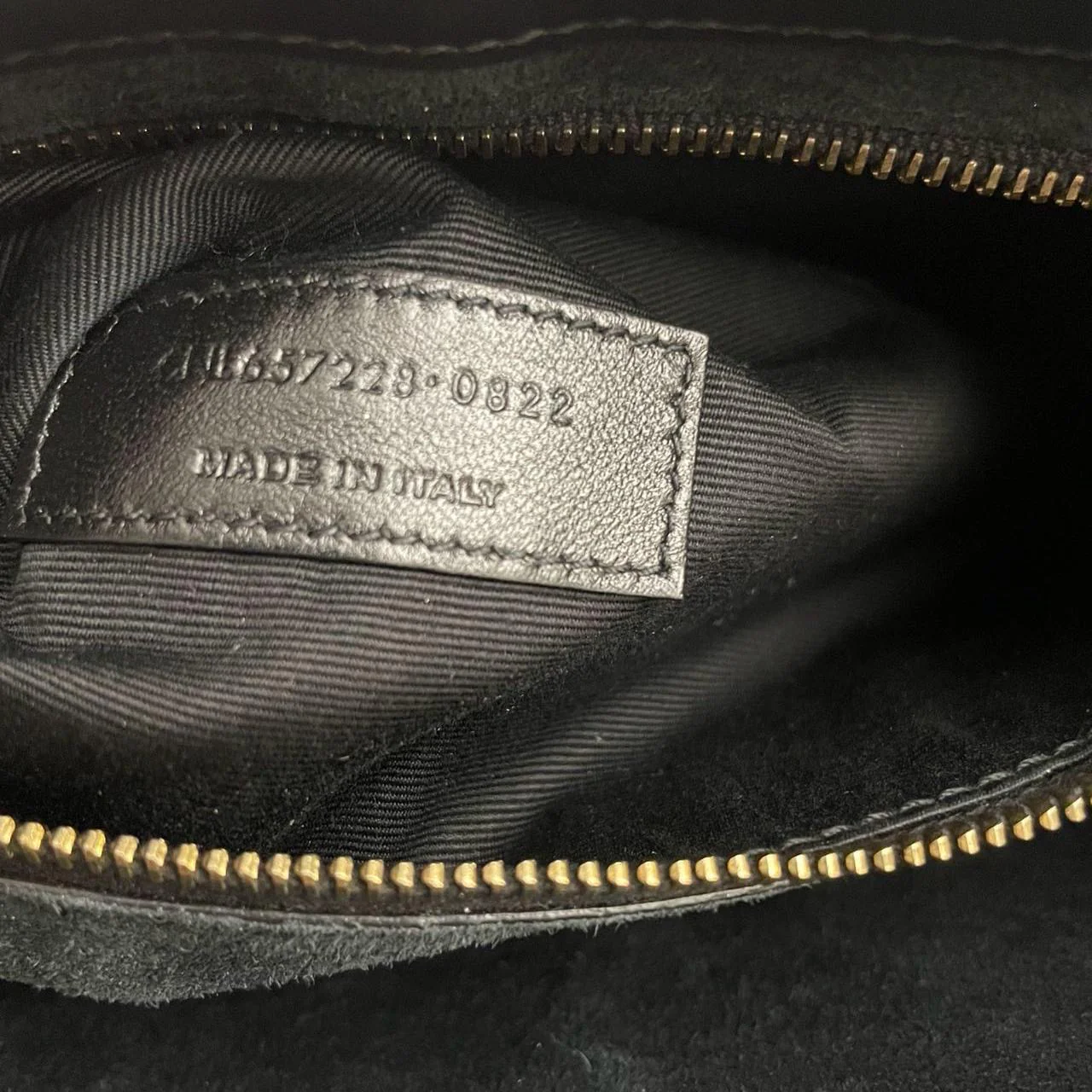 Saint Laurent Le 5 a 7 Black Hobo Bag  with Gold Hardware