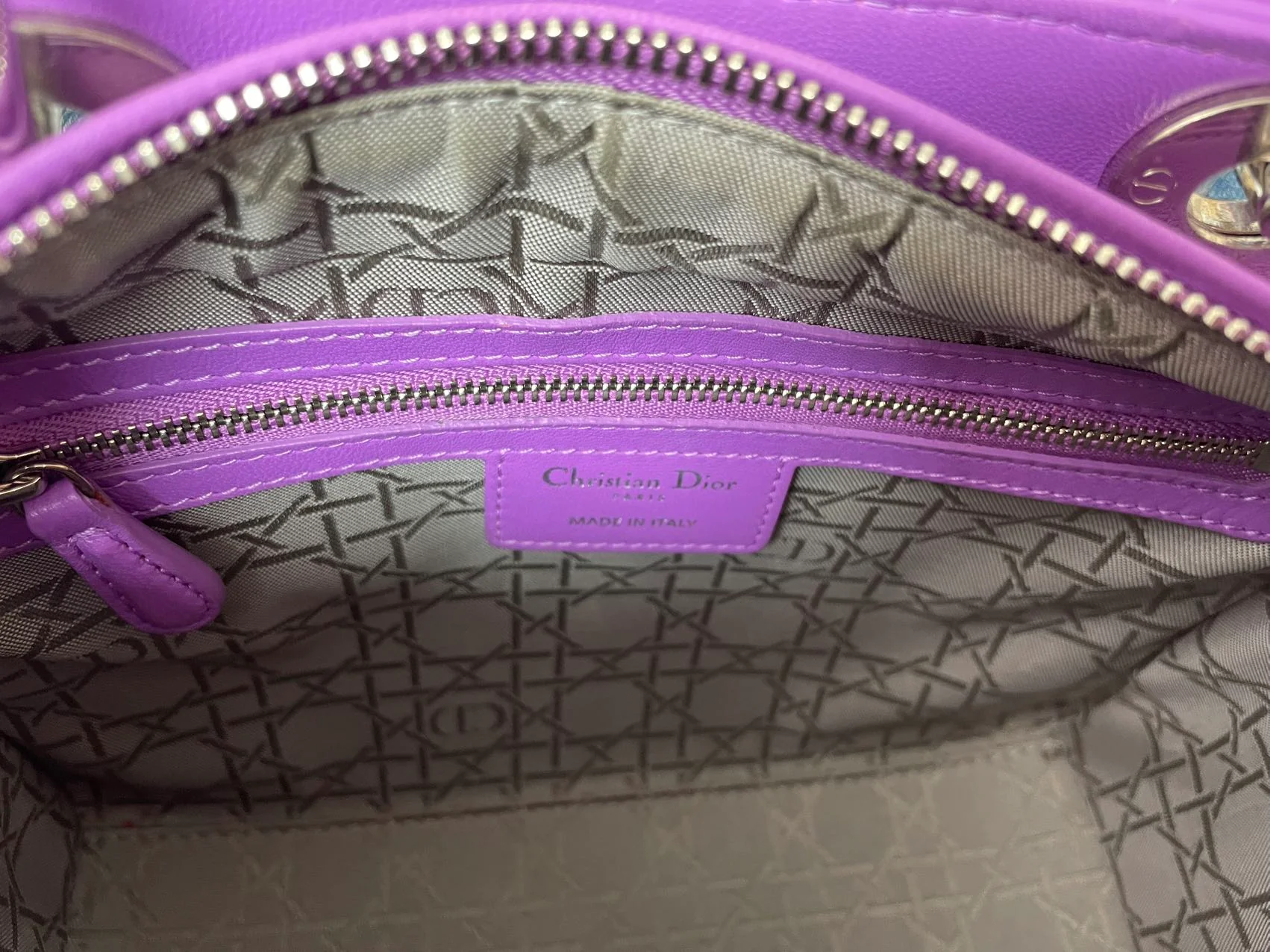 Dior Lady Medium Lamb Purple 2014