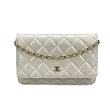 Chanel Wallet on Chain Bag Quilted Iridescent Lambskin Crossbody - Best Replica Bag Shop