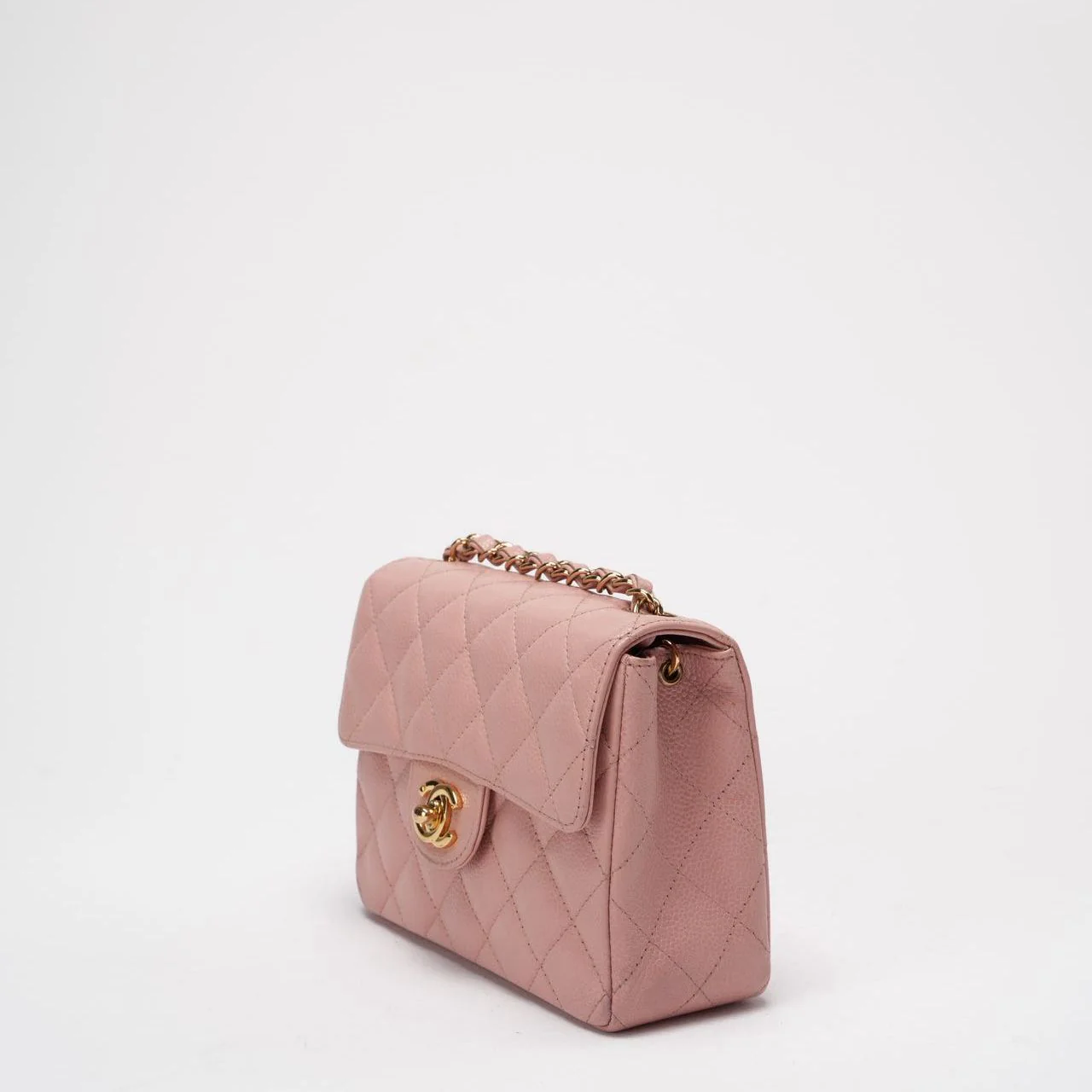 Chanel Vintage Pink Mini Square Classic Flap 2003-2004