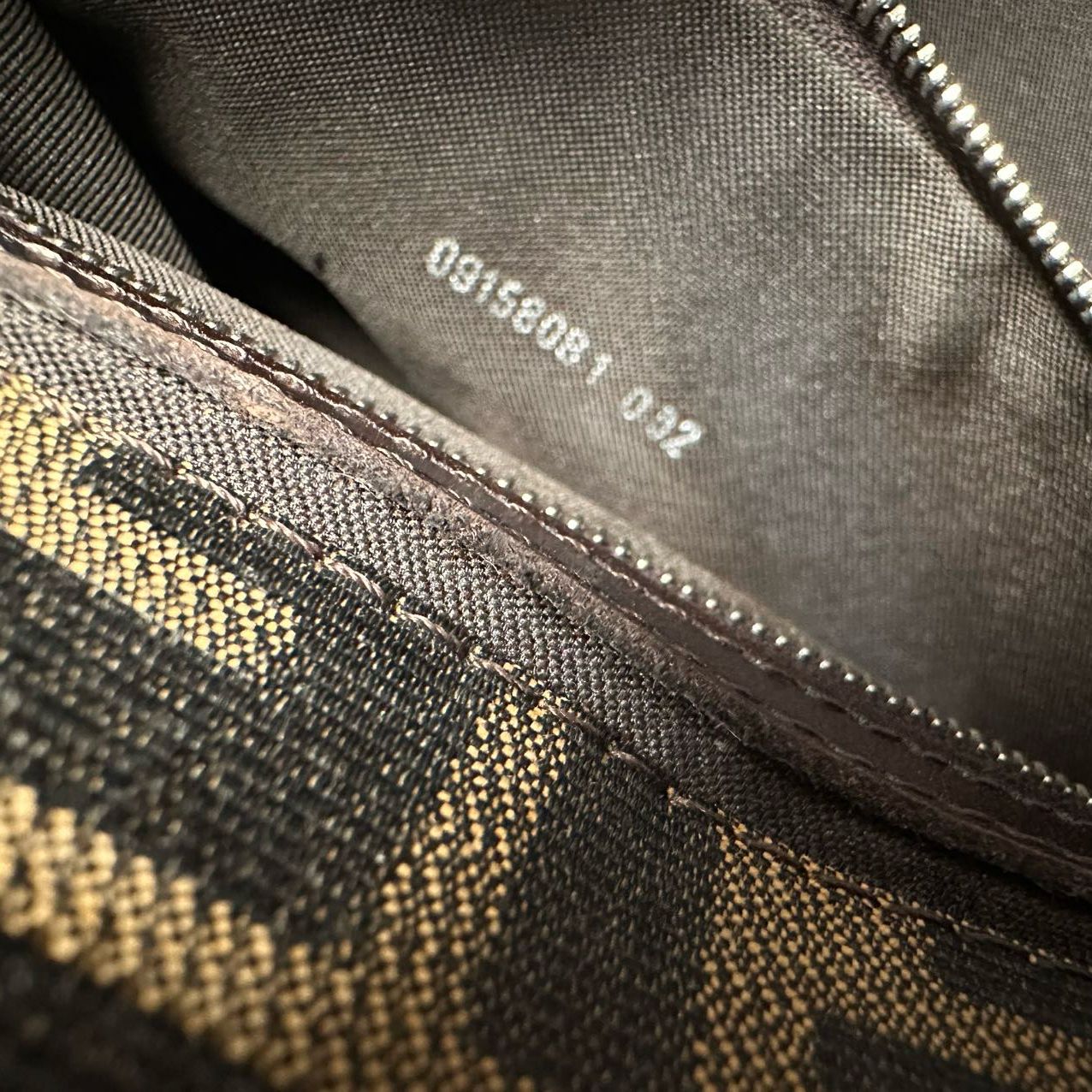 Fendi Vintage Zucca Double Top Handle Bag