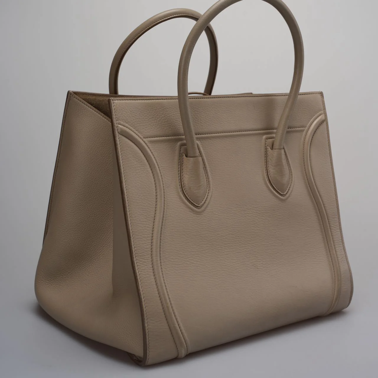 used-Celine Gray Luggage Tote Bag-MILOURA