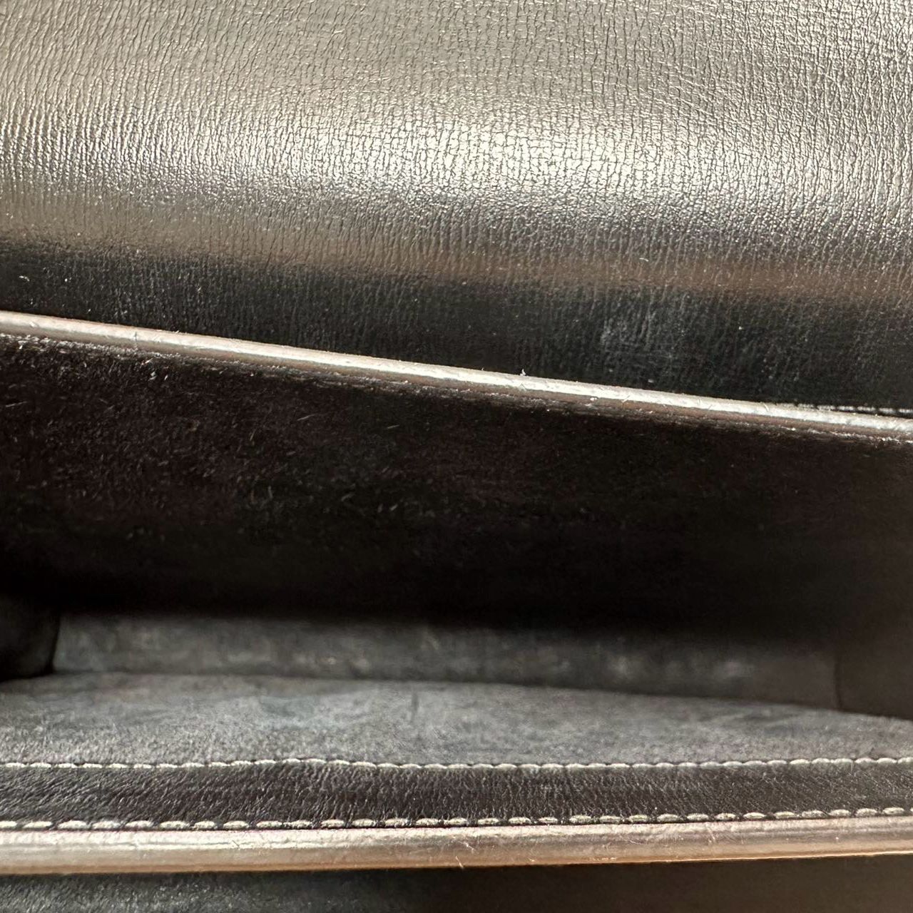 Saint Laurent Black Calfskin Medium Monogram Sunset