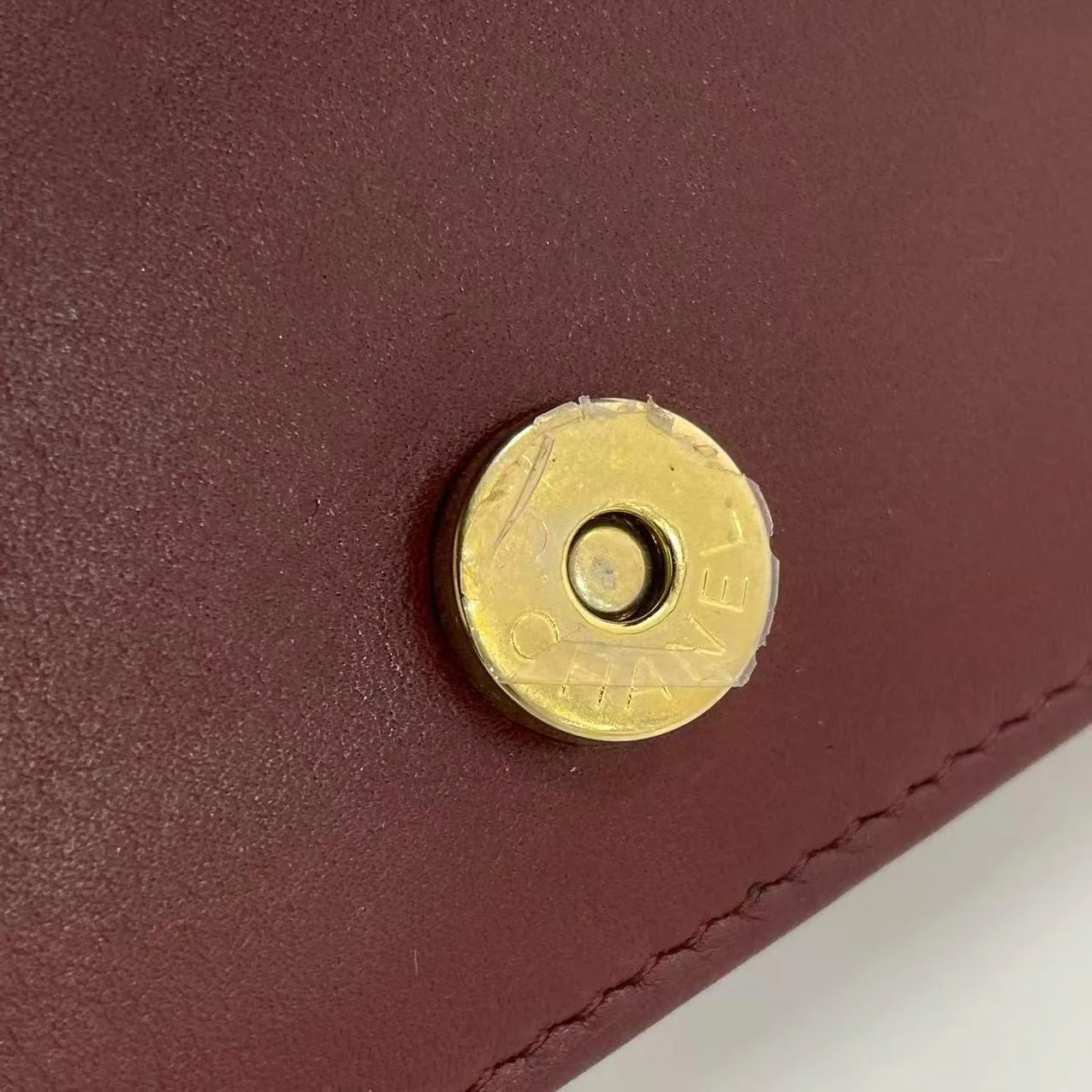 Chanel Burgundy Boy Wallet on Chain Bag Lambskin 2017