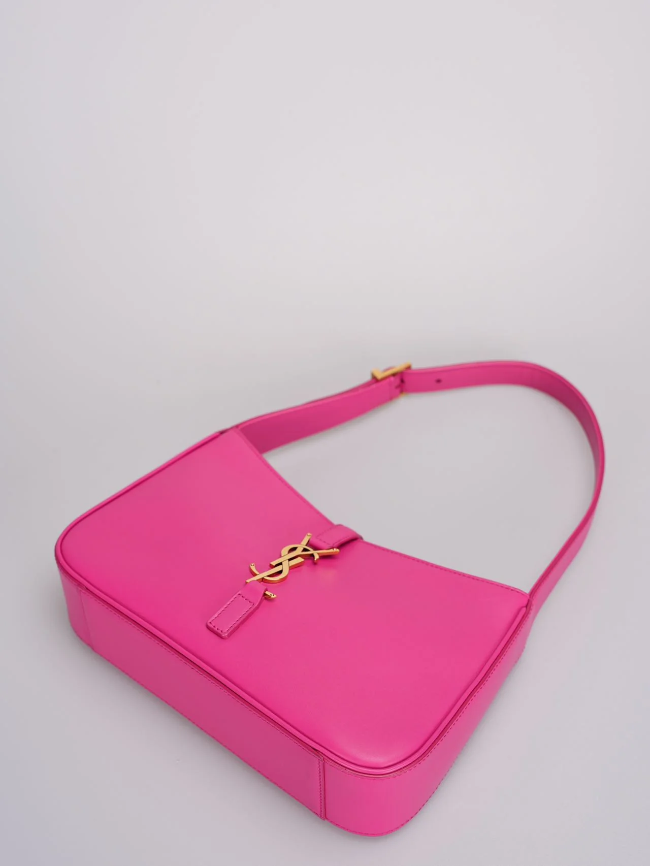 used-Saint Laurent 5 a 7 Fuchsia Hobo Bag-MILOURA