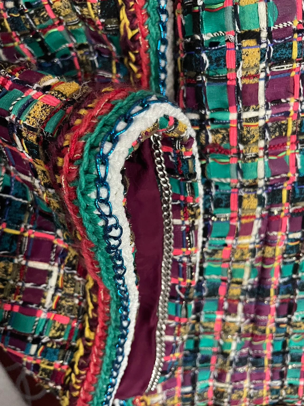 used-Chanel 2017 Tweed Pattern Evening Jacket-MILOURA