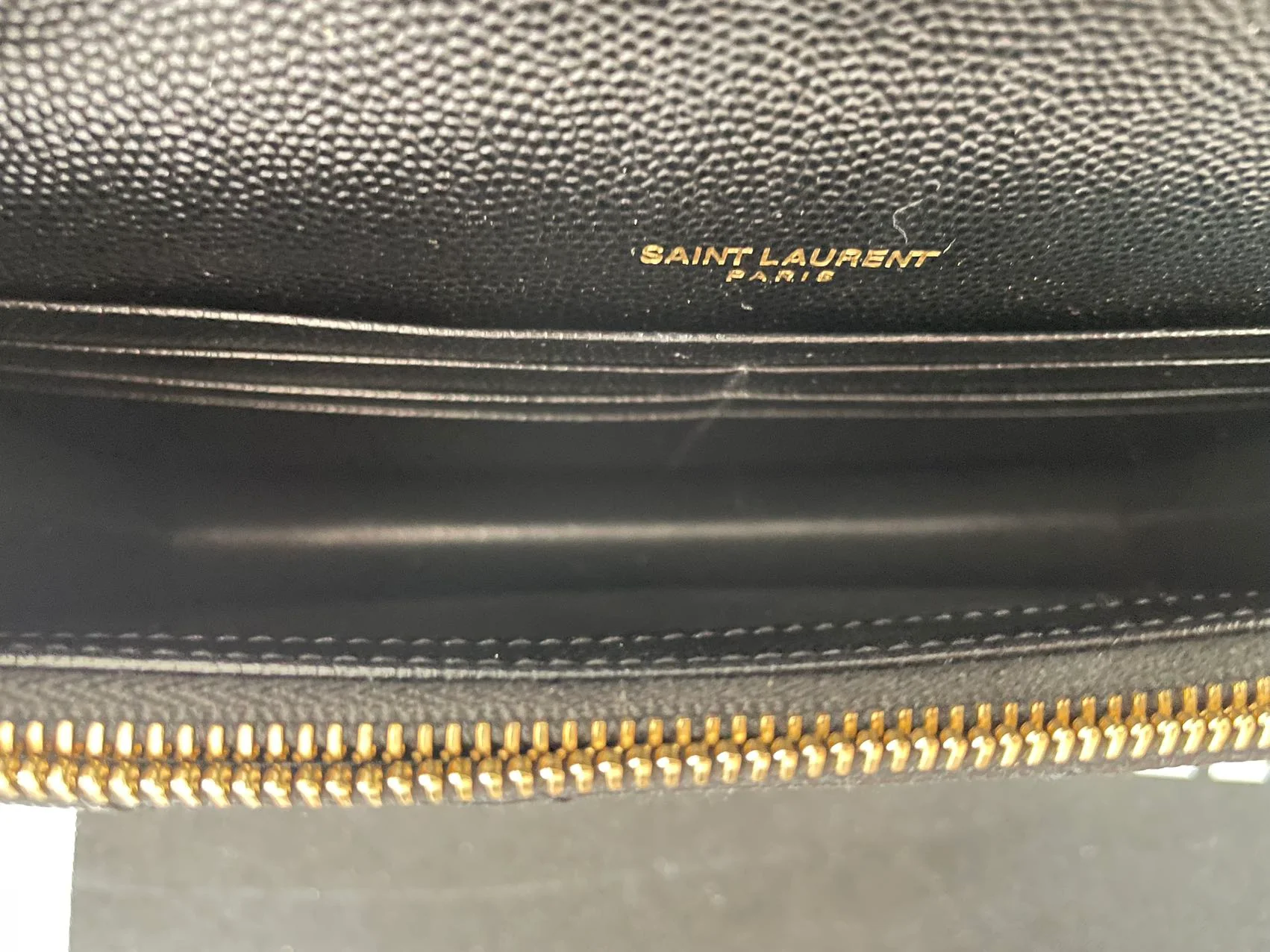 used-Saint Laurent YSL Chain Wallet Monogram NeroWallet On A Chain bag-MILOURA