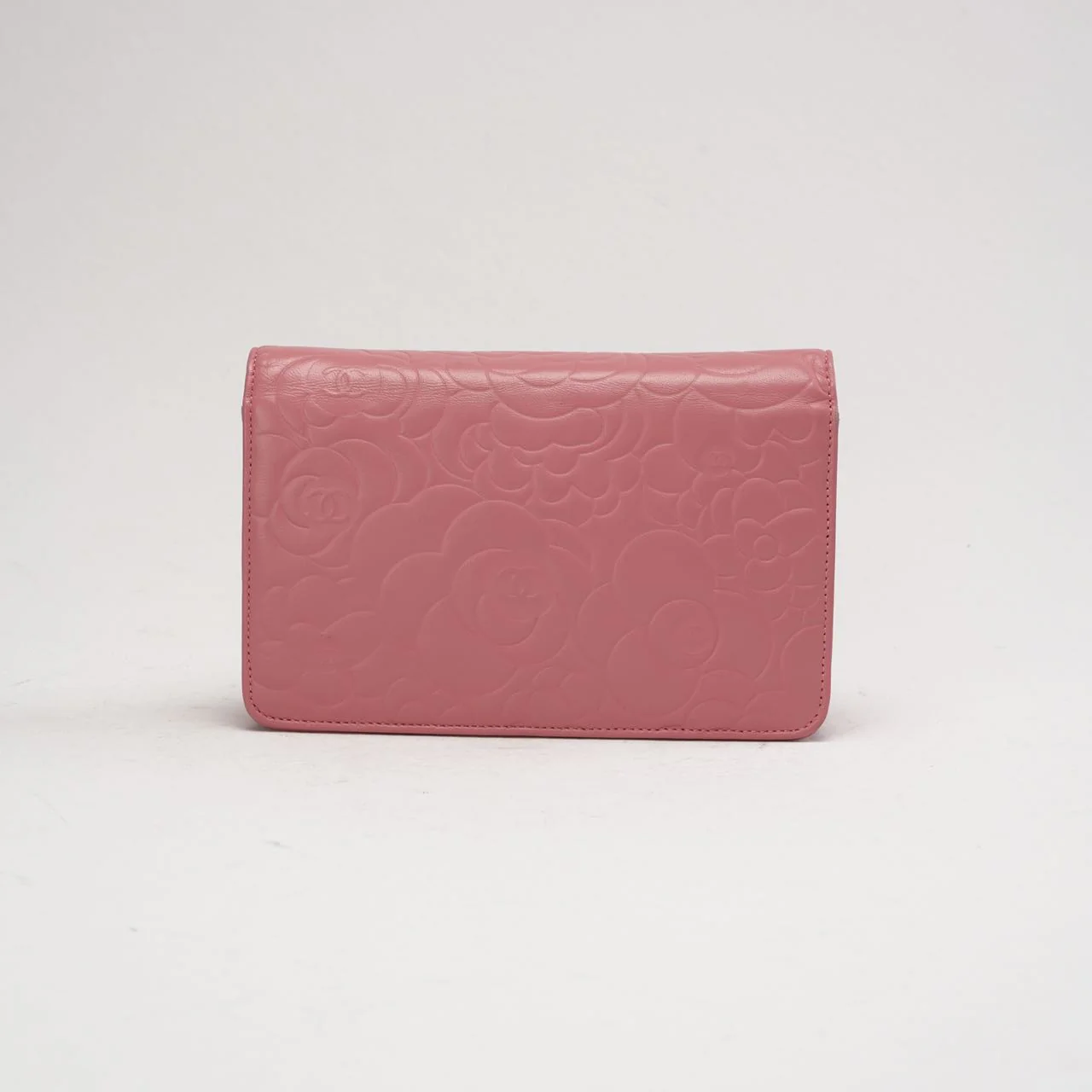 Chanel Timeless Camellia Wallet On Chain (WOC) Lamb Pink