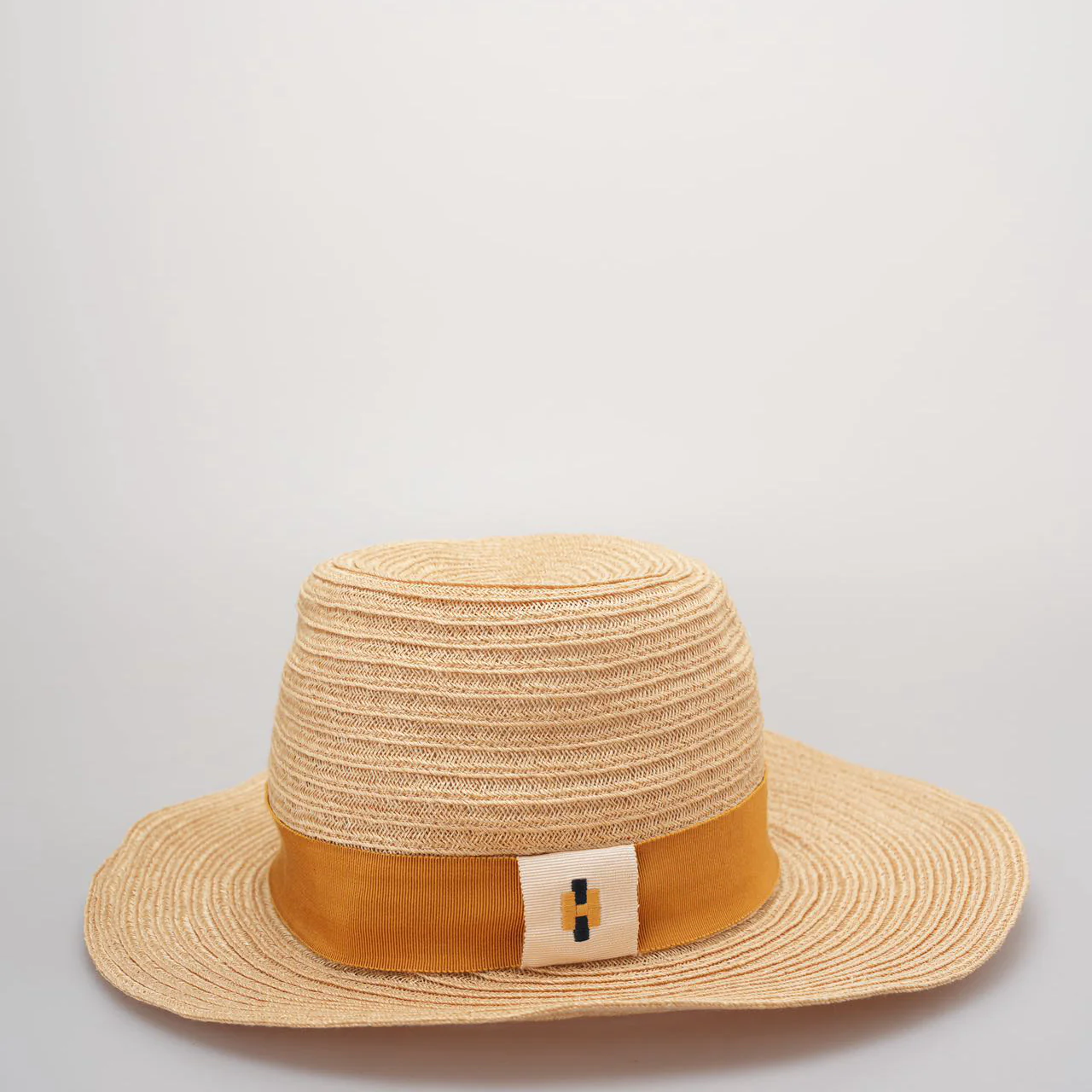 used-Hermes Linen Raffia Straw Hat 59 Natural Material Hats-MILOURA