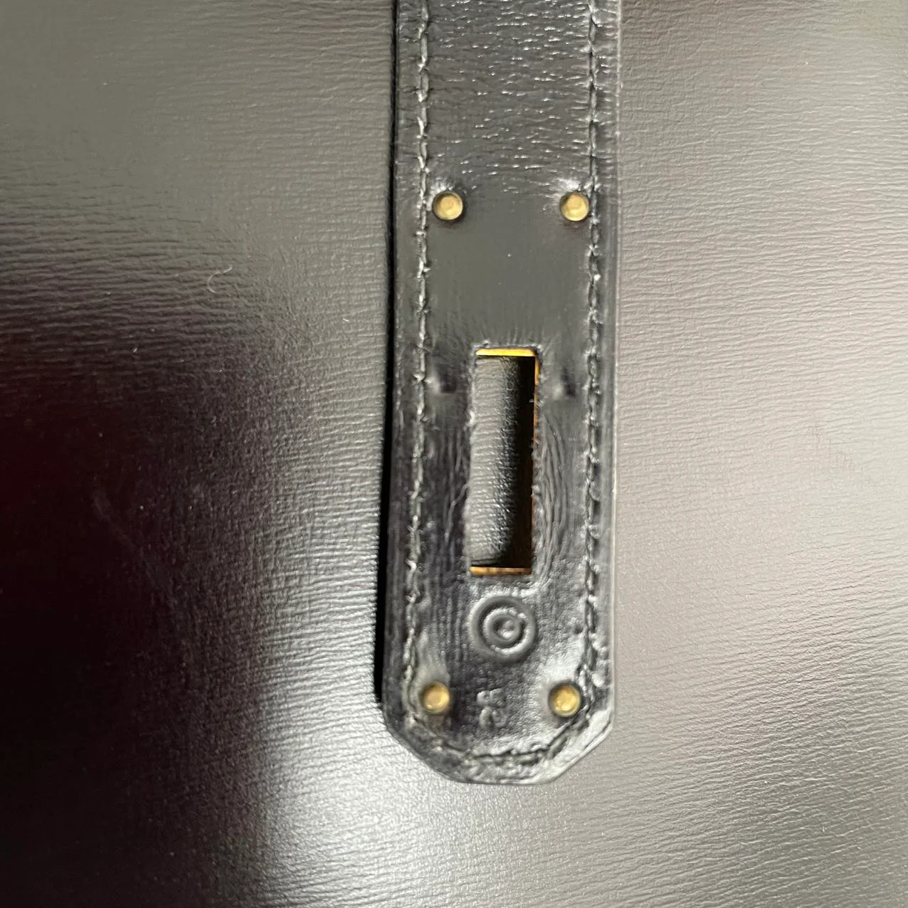 Hermès Vintage Black Kelly Sellier 32 Box Leather 1985