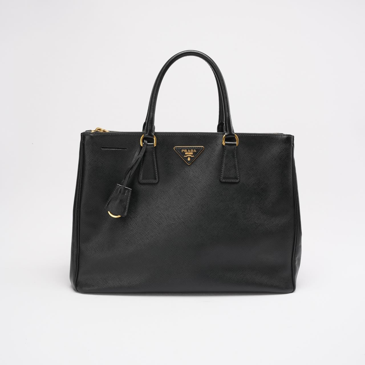 Prada Black Galleria Medium Galleria Zip Tote Saffiano Leather