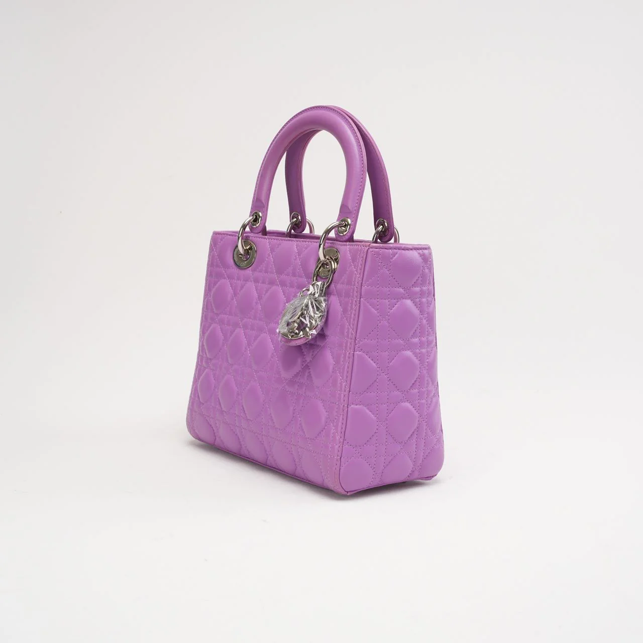 Lady Dior Mittelgroß Lammleder Lila 2014