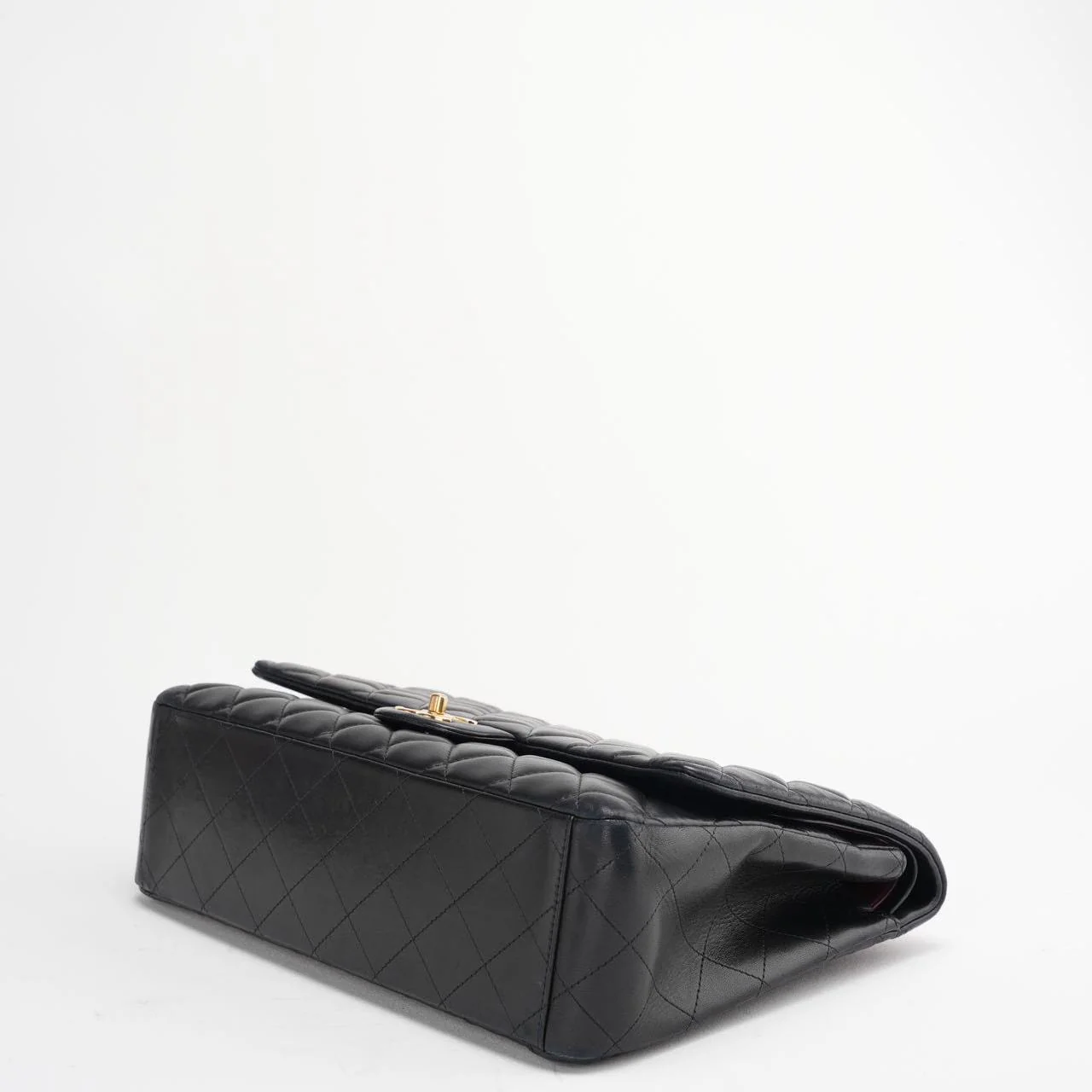 Chanel Black Maxi Classic Double Flap Bag Quilted