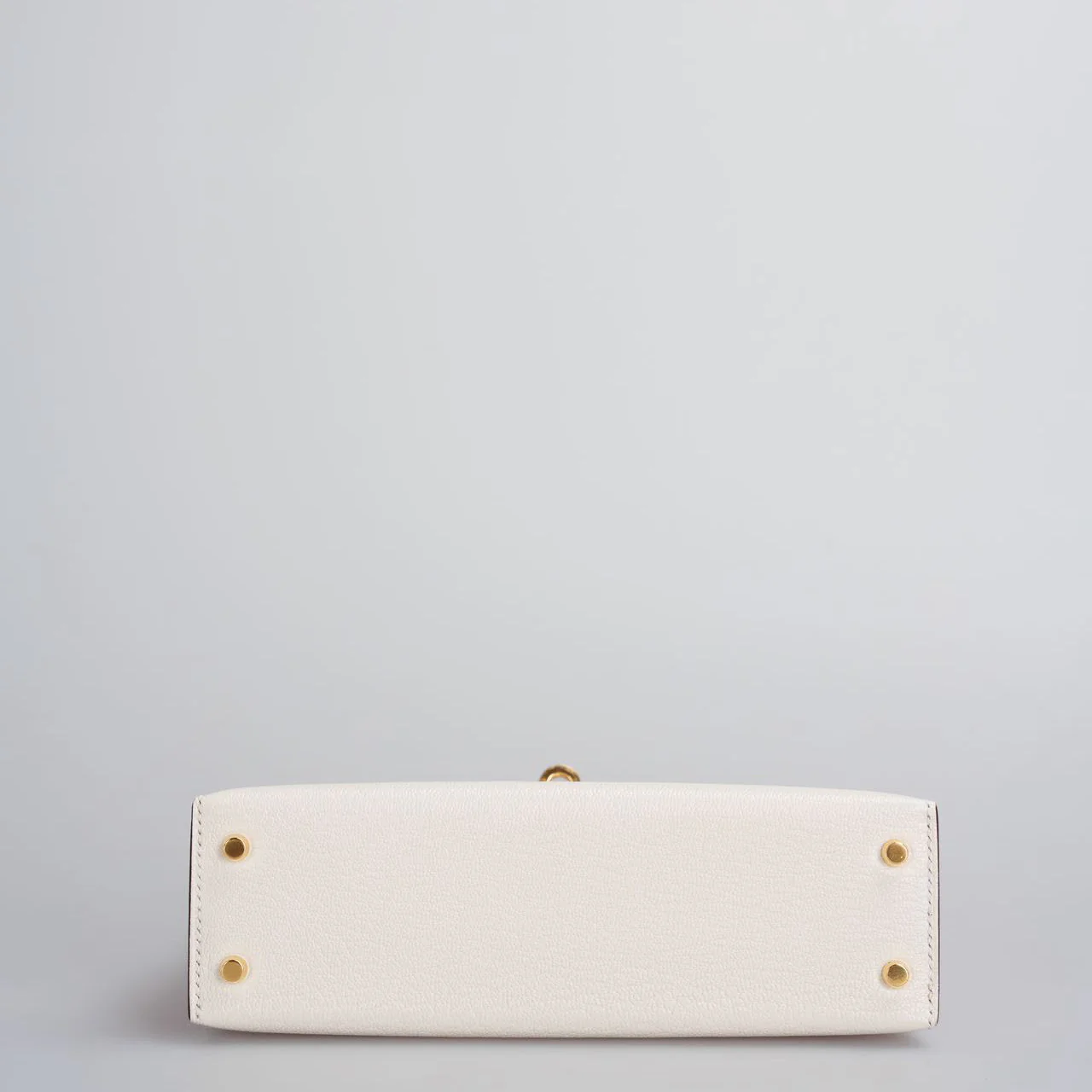 used-Hermes Mini Kelly 20cm HSS In Chèvre mysore Nata with Rose Sakura-MILOURA