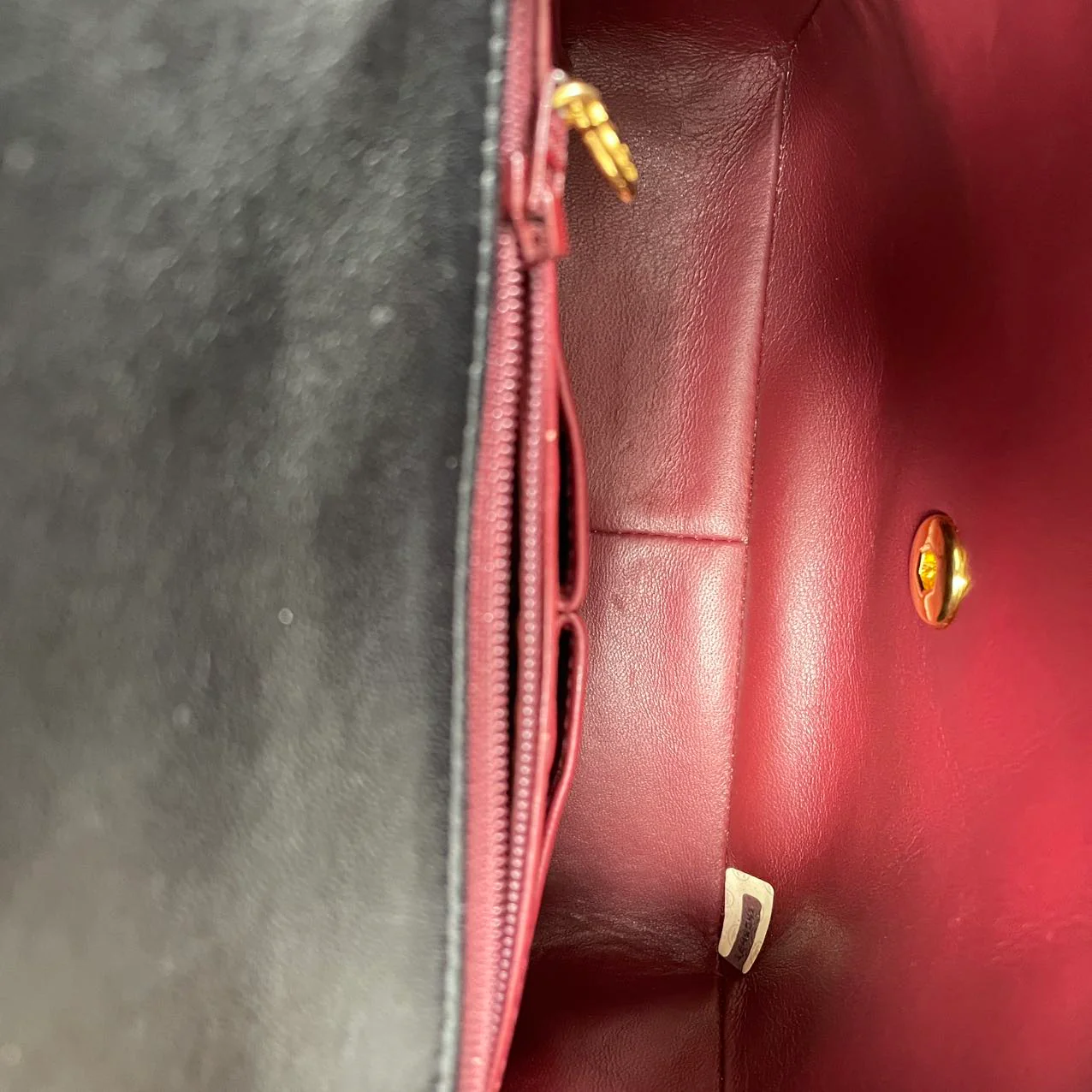 Chanel Vintage Black Mini Square Classic Flap Bag 1991