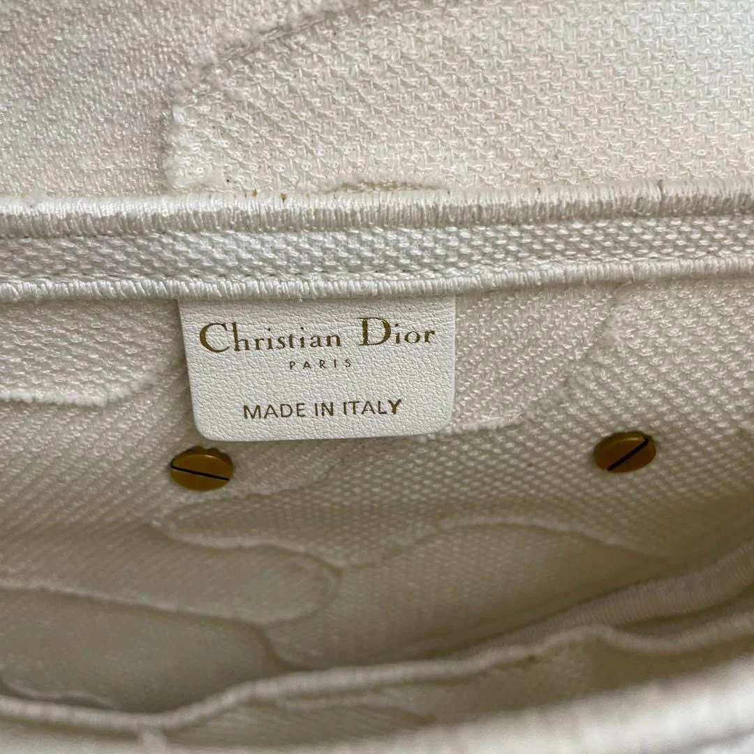 Dior Saddle Bag Camouflage White Canvas Medium Handbag with Gold Hardware 2020