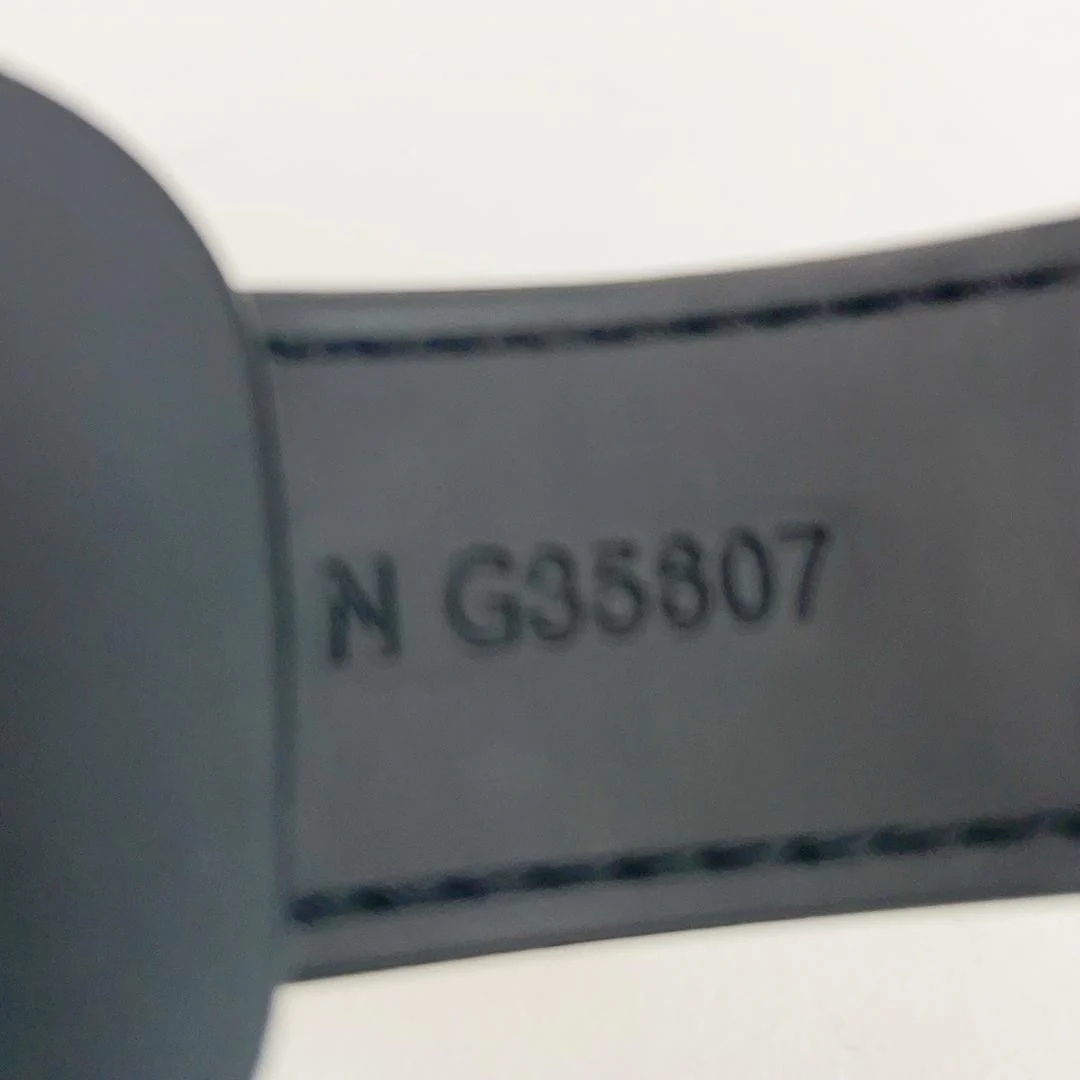 Chanel Black CC Dad Sandals Rubber Size 38