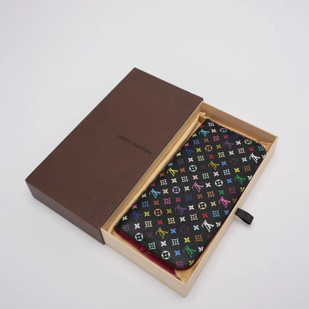 Louis Vuitton Black Monogram Insolite Wallet Multicolor