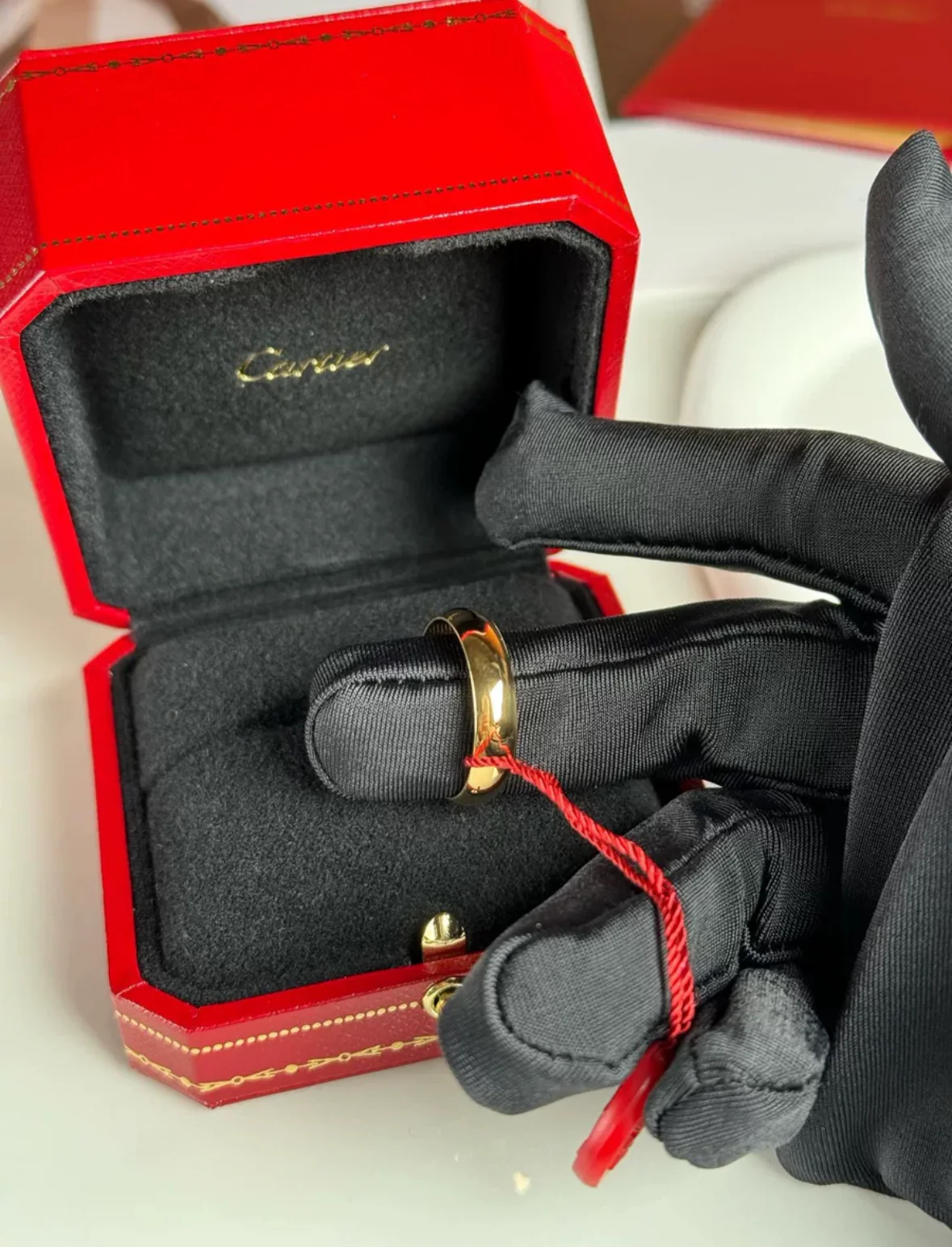 used-CARTIER ring 1895 width 5 mm K18 yellow gold-MILOURA