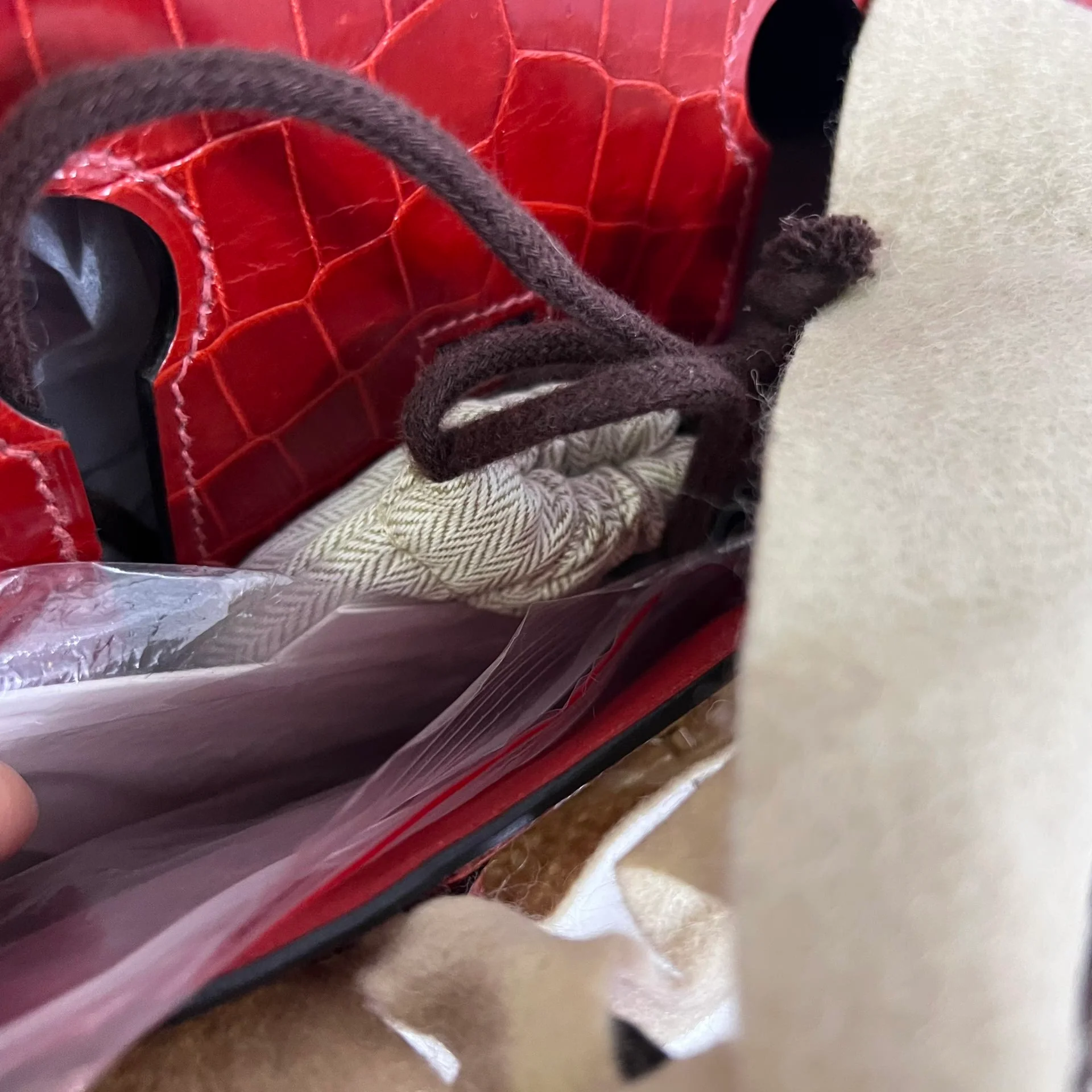 used-Hermes Birkin Bag 30cm in in Braise Shiny Niloticus with Palladium Hardware-MILOURA