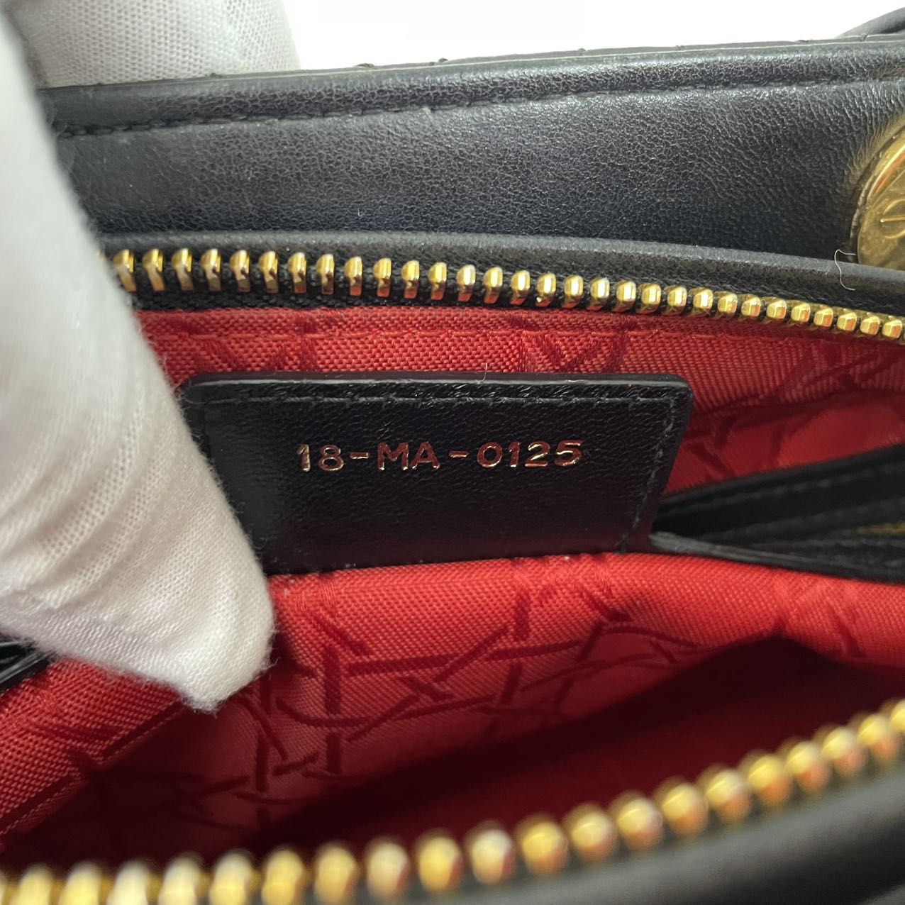 Dior Lady Medium Lamb Black 2015