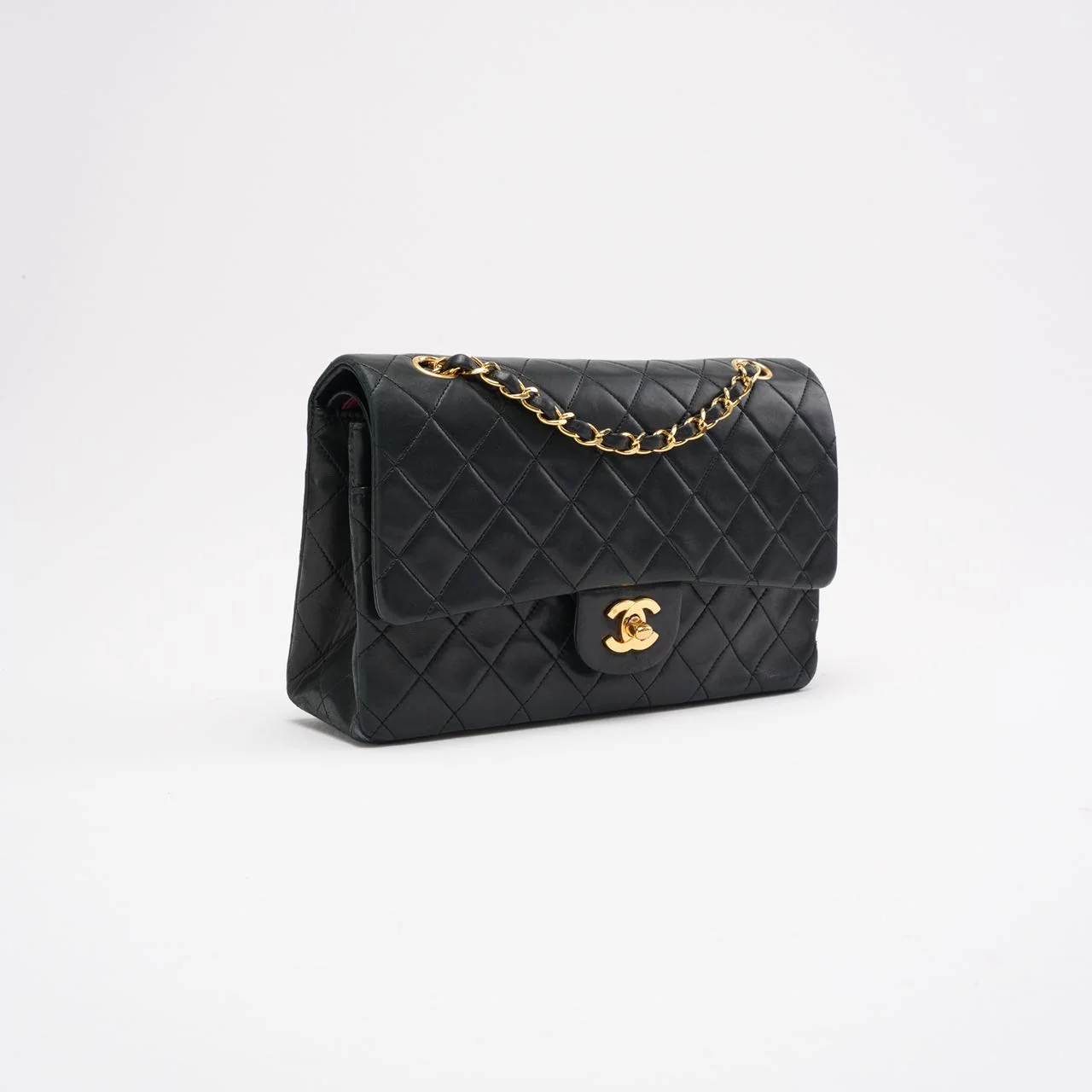 Sac Chanel Vintage Noir Classique Double Rabat 1991