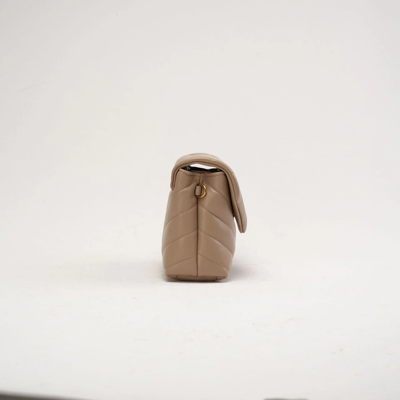 Saint Laurent LouLou Toy Crossbody Leather Dark Beige 2020