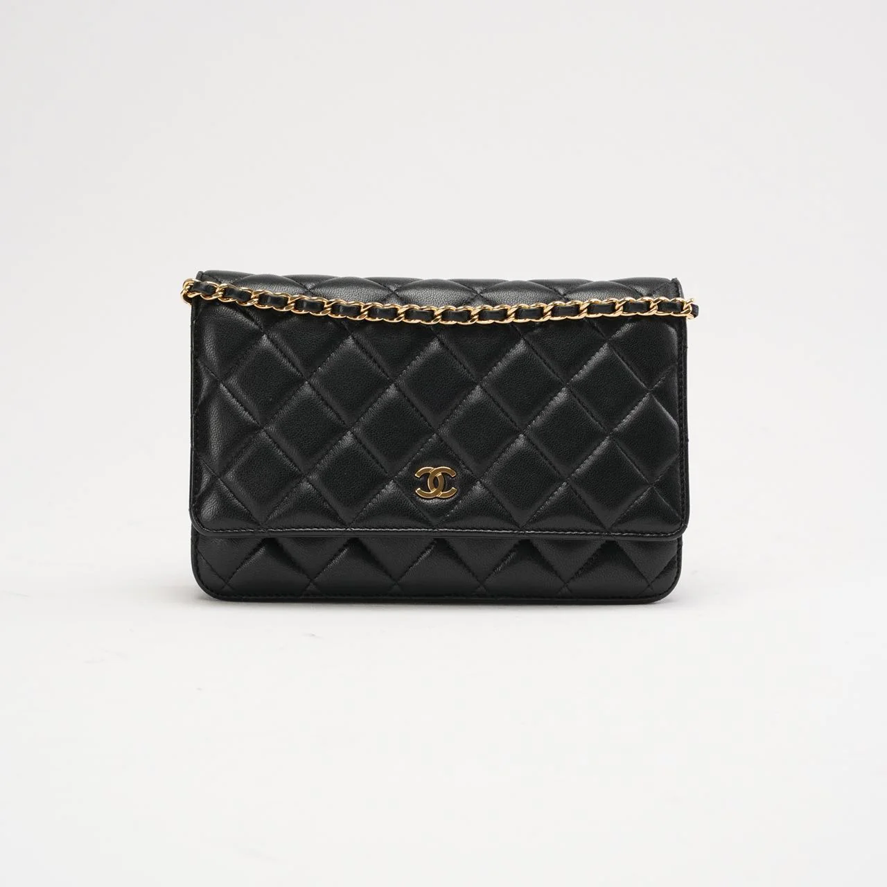 Chanel Black Classic Wallet on Chain (WOC) 2021