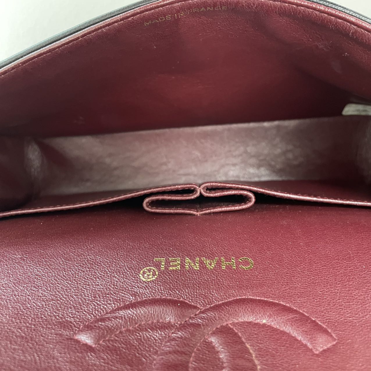 Chanel Black Vintage Classic Medium Double Flap Bag 1997