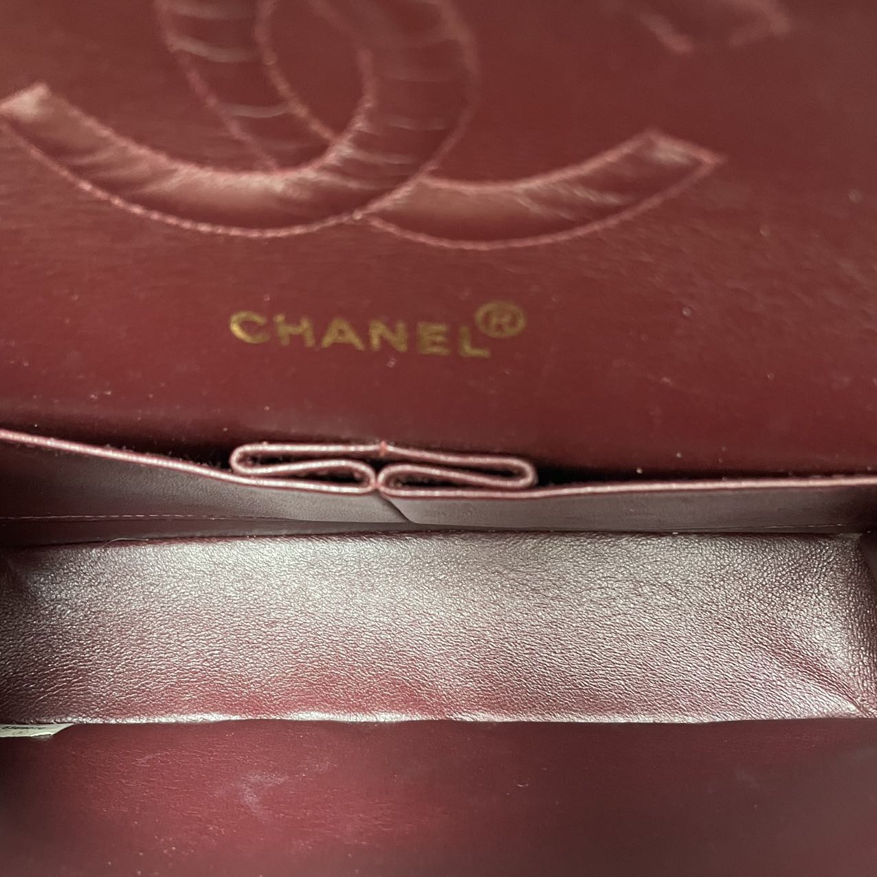 Chanel Vintage Medium Classic Double Flap Leather Black 1999