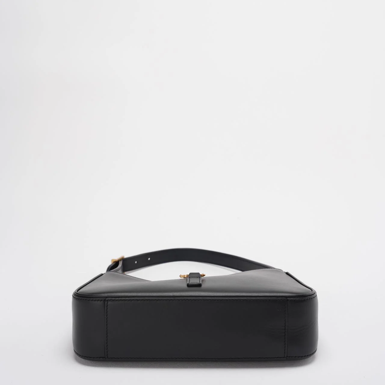 Saint Laurent Le 5 a 7 Black Hobo Bag  with Gold Hardware