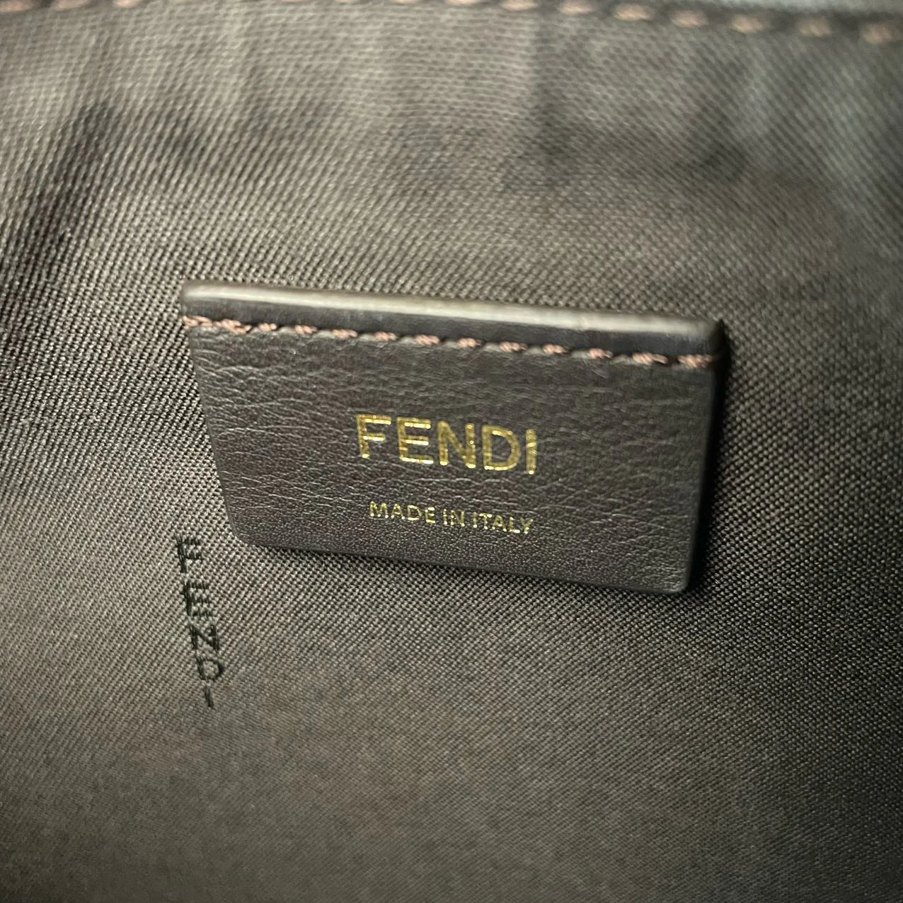 used-Fendi graphy Small Brown FF Jacquard Fabric Bag-MILOURA