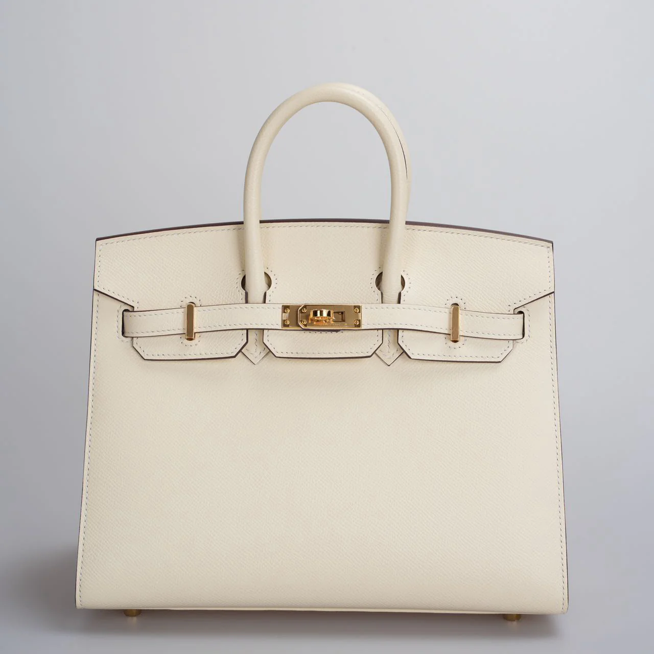 used-Hermes Birkin 25cm Sellier Bag in Nata Epsom Gold Hardware-MILOURA