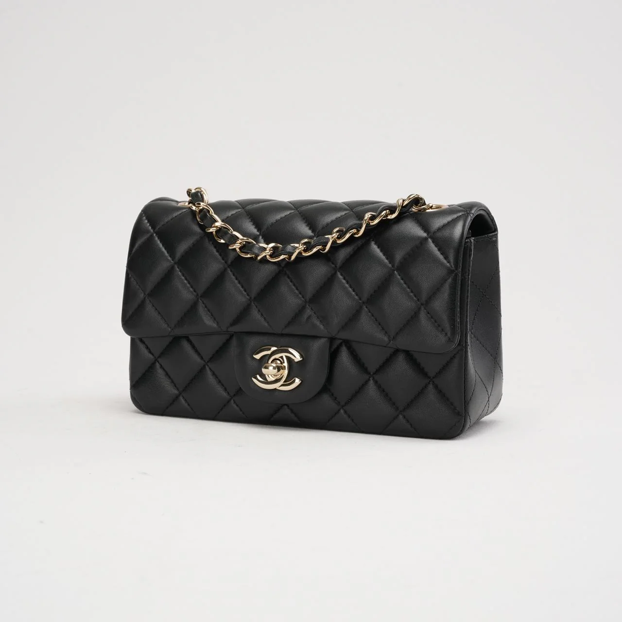 Chanel Black Mini Tangle Classic Flap Bag 2019