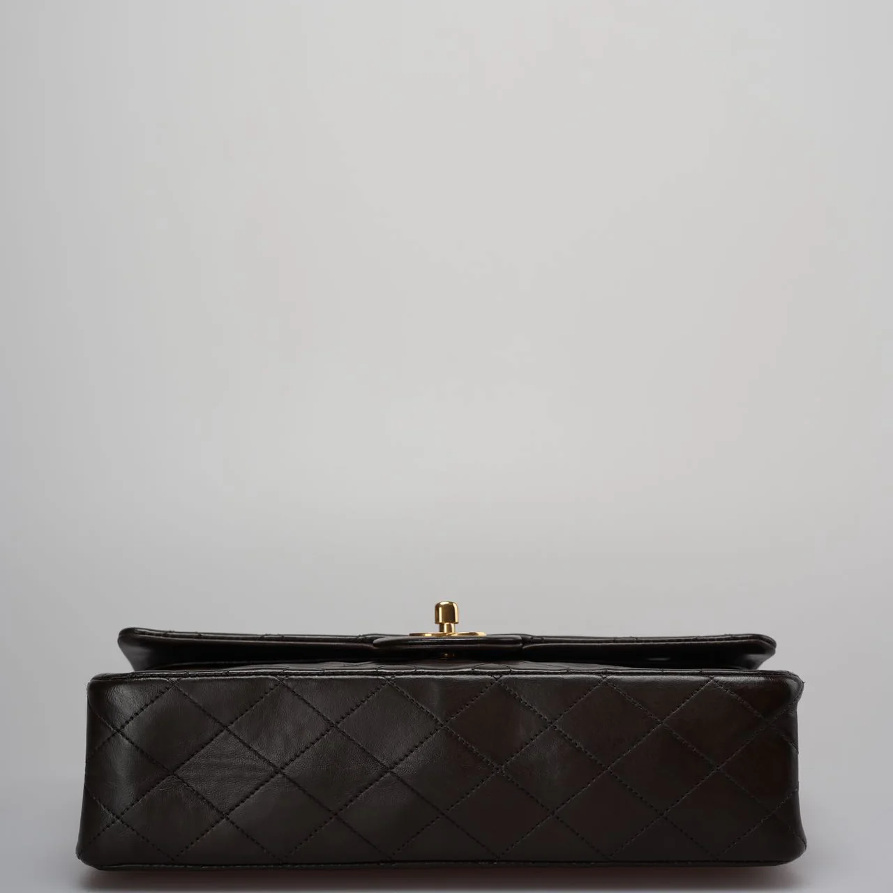 used-Chanel Vintage timeless Flap Bag in Chocolate Brown With Gold Hardware 24k Gold Hardware-MILOURA