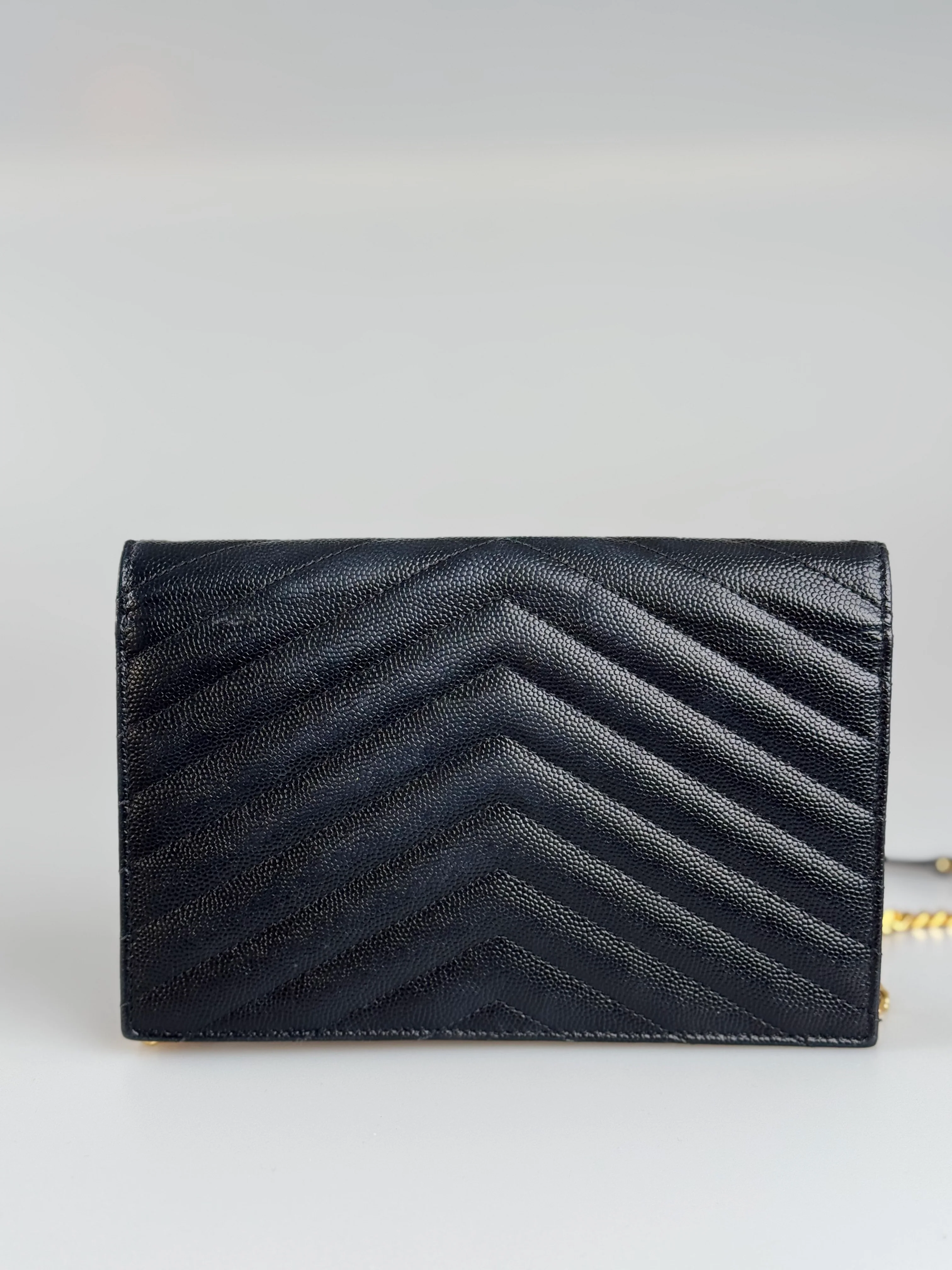 used-Saint Laurent YSL Chain Wallet Monogram NeroWallet On A Chain bag-MILOURA