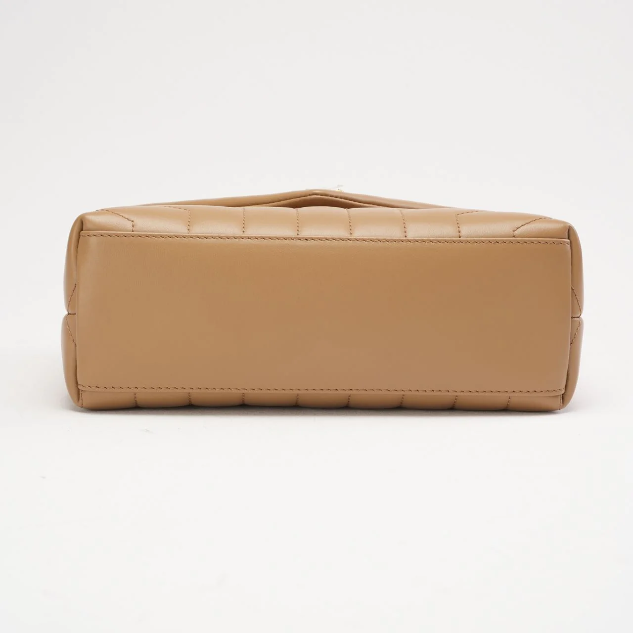 Saint Laurent Small Loulou Chain Satchel Dark Beige 2022