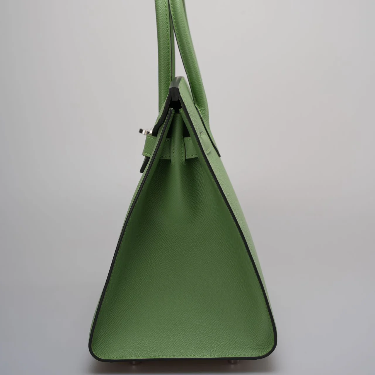 used-Hermes Birkin 30 Seiller Vert Avocado Green Epsom Leather with Palladium Hardware-MILOURA