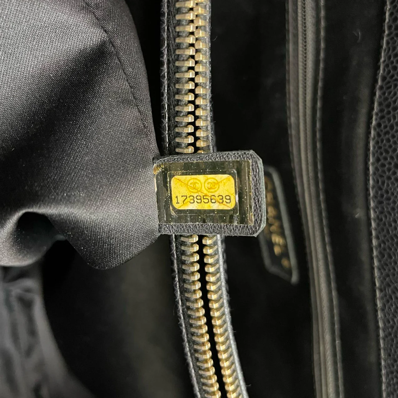 used-Chanel Large Grand Shopping Tote Black GST Bag in Caviar Leather with Gold Hardware-MILOURA