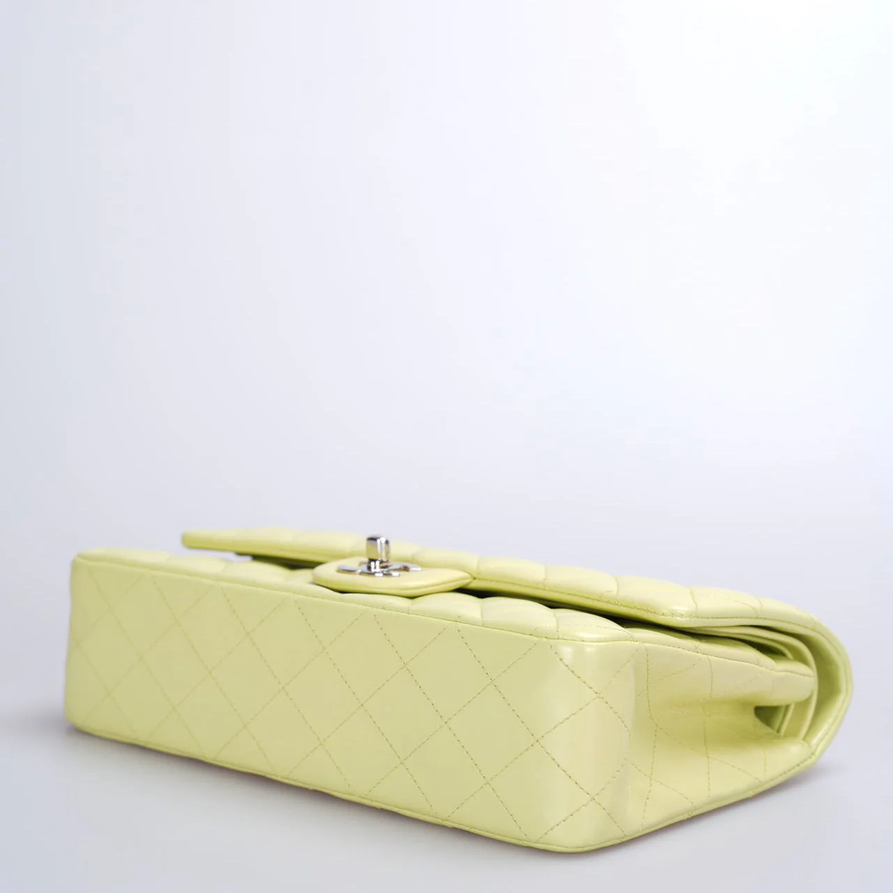 used-Chanel Medium Timeless Flap Bag in Pastel Butter Yellow-MILOURA