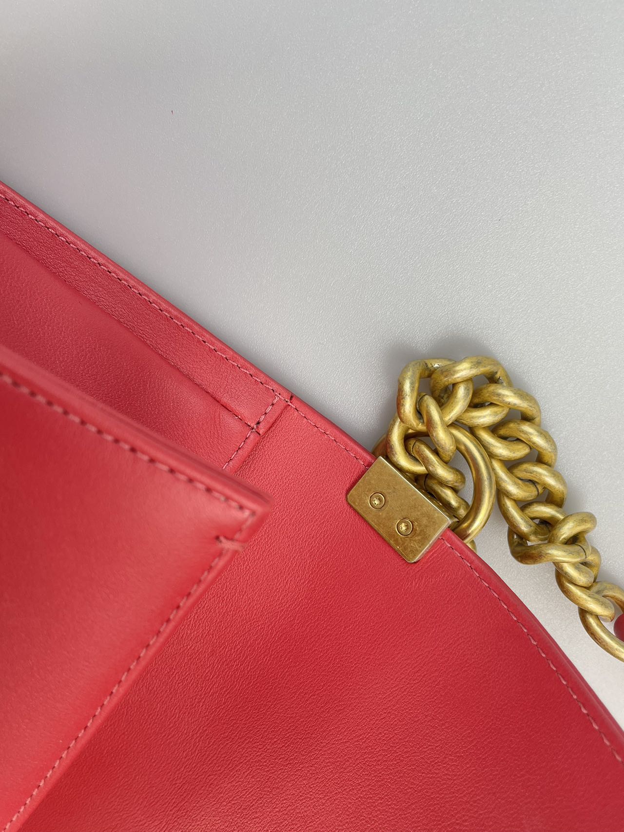 used-Chanel Medium Leboy Bag in Hot Pink with Gold Hardware-MILOURA