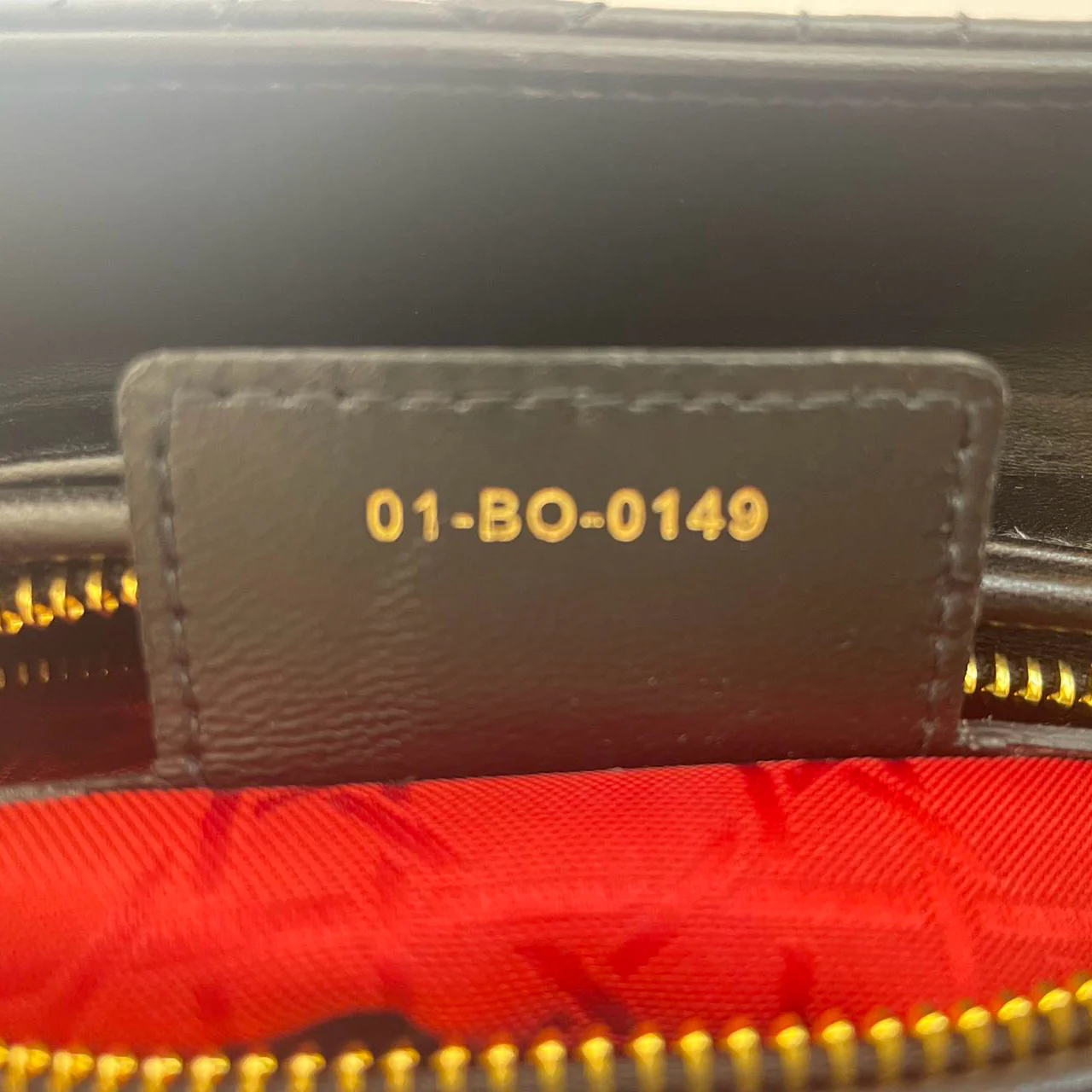 used-Christian Dior Black Medium Lady Dior Bag in Cannage Lambskin Leather with Gold Hardware-MILOURA