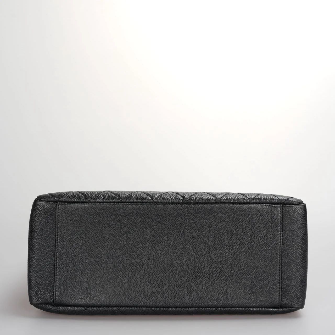 used-Chanel Black Grand Shopping Tote GST Bag in Caviar Leather with Gold Hardware-MILOURA