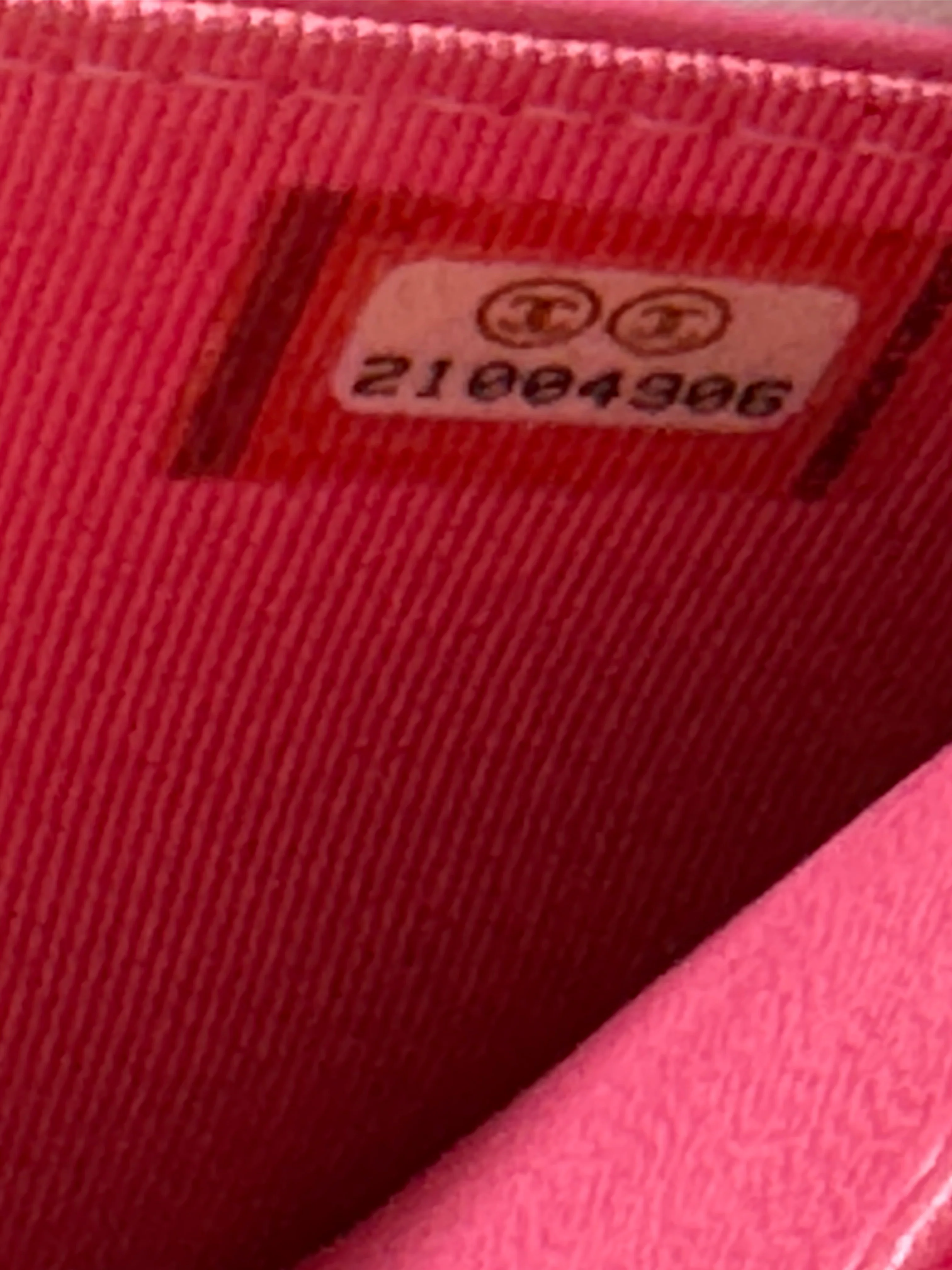 used-Chanel Faded Lambskin Quilted Zephyr Wallet on Chain WOC Dark Pink-MILOURA