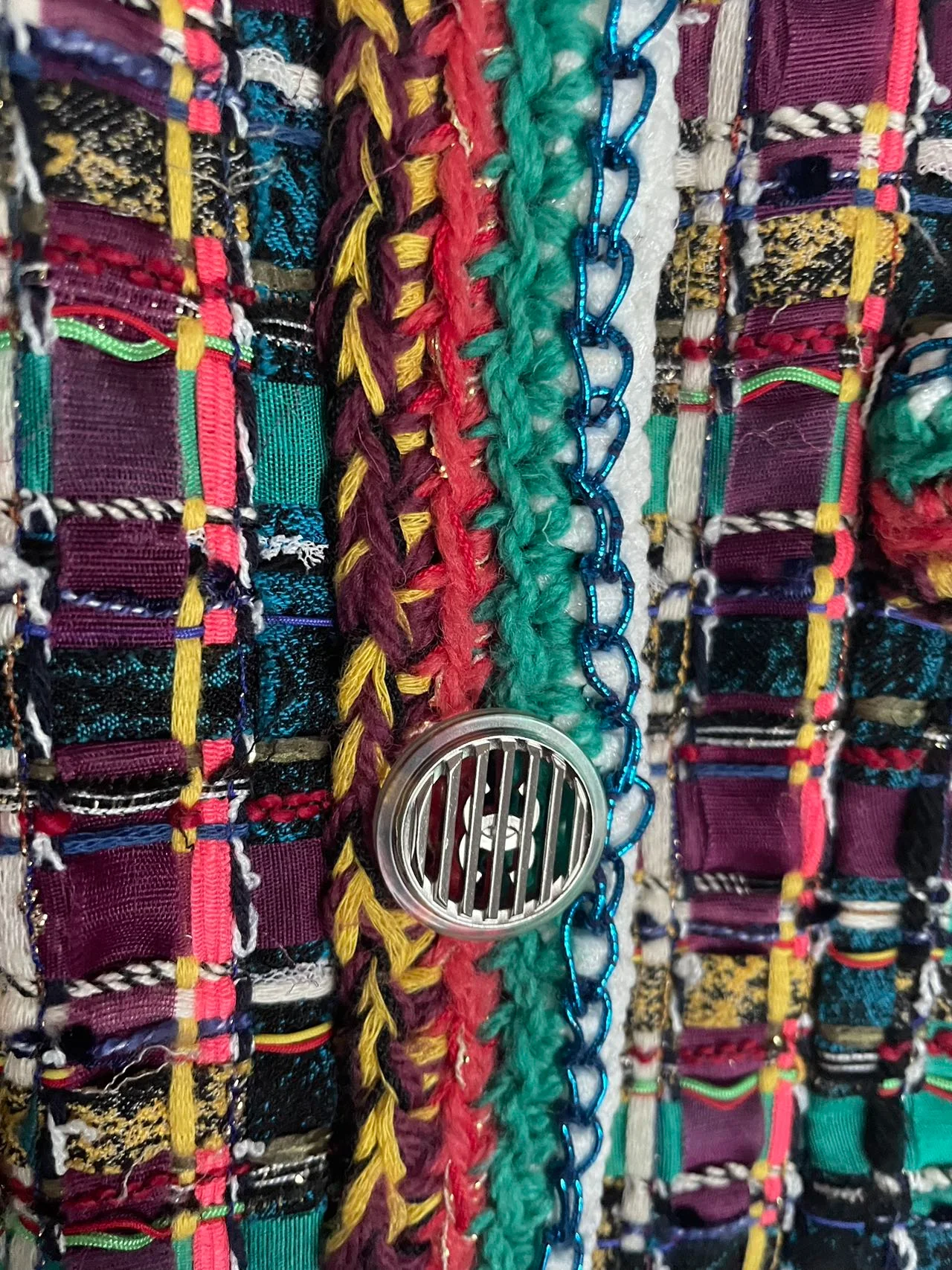 used-Chanel 2017 Tweed Pattern Evening Jacket-MILOURA