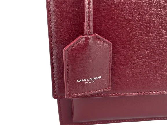 used-Saint Laurent Sunset bag in Burgundy-MILOURA