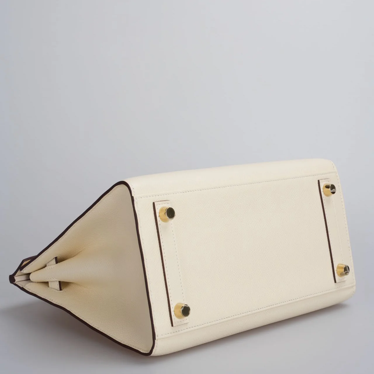 used-Hermes Birkin 25cm Sellier Bag in Nata Epsom Gold Hardware-MILOURA