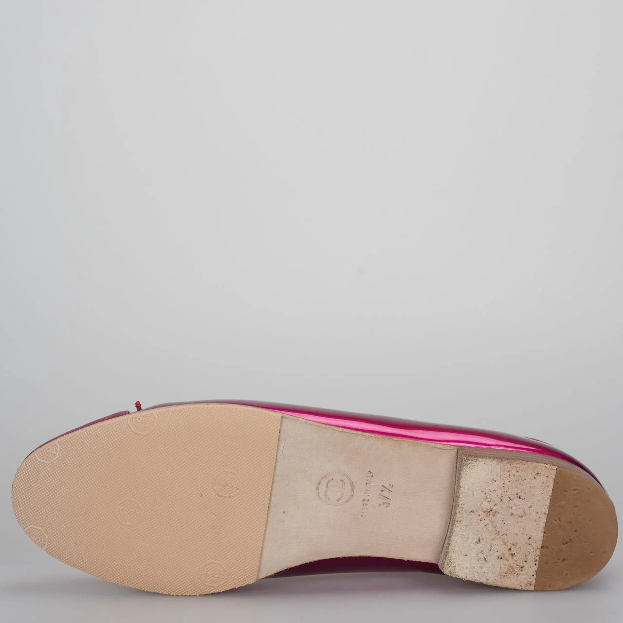 used-Chanel ballet flats 37.5 in hot pink-MILOURA