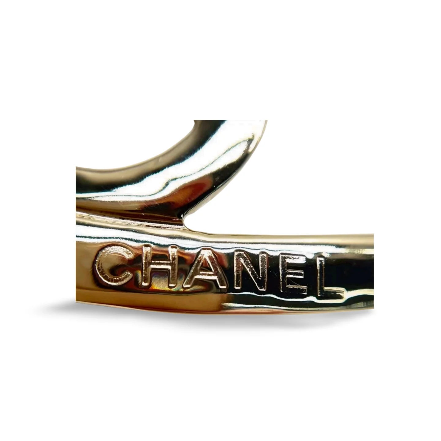 used-Chanel heart hoop earrings-MILOURA