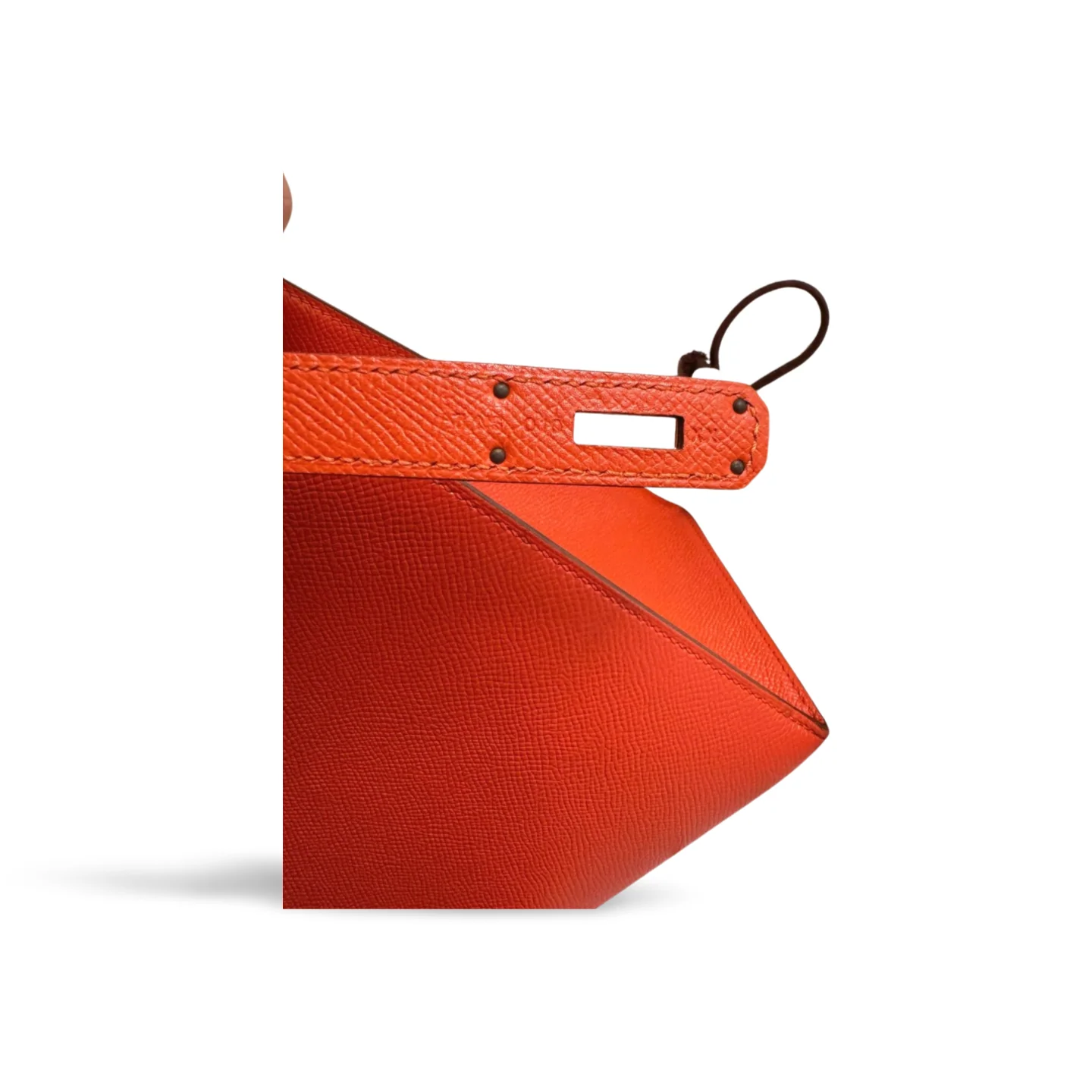 used-Hermes Kelly Sellier Bag 32 in Orange Epsom Leather With Gold Hardware-MILOURA